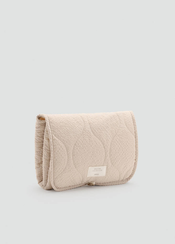 Foldable portable changing table — Beige