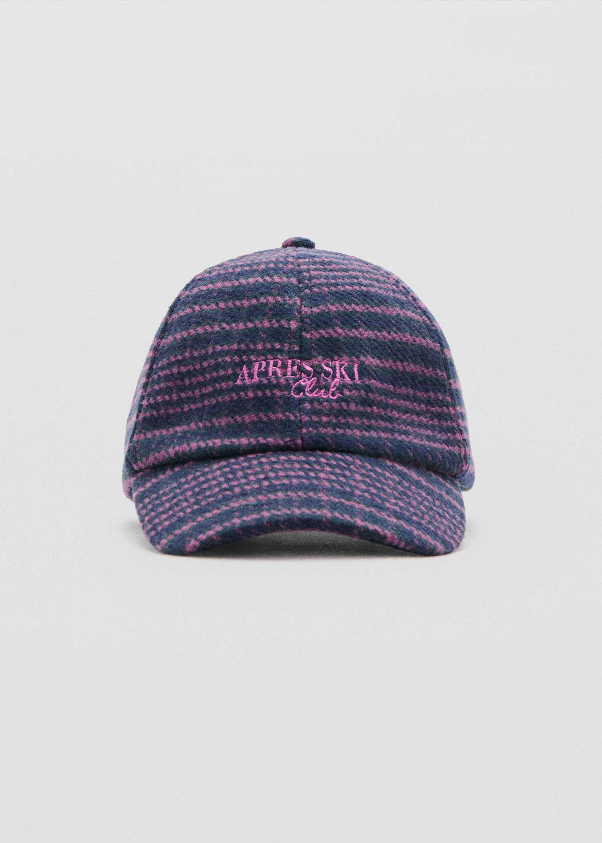 Embroidered flannel cap - Medium plane, Navy. Ref: 37064448-00.