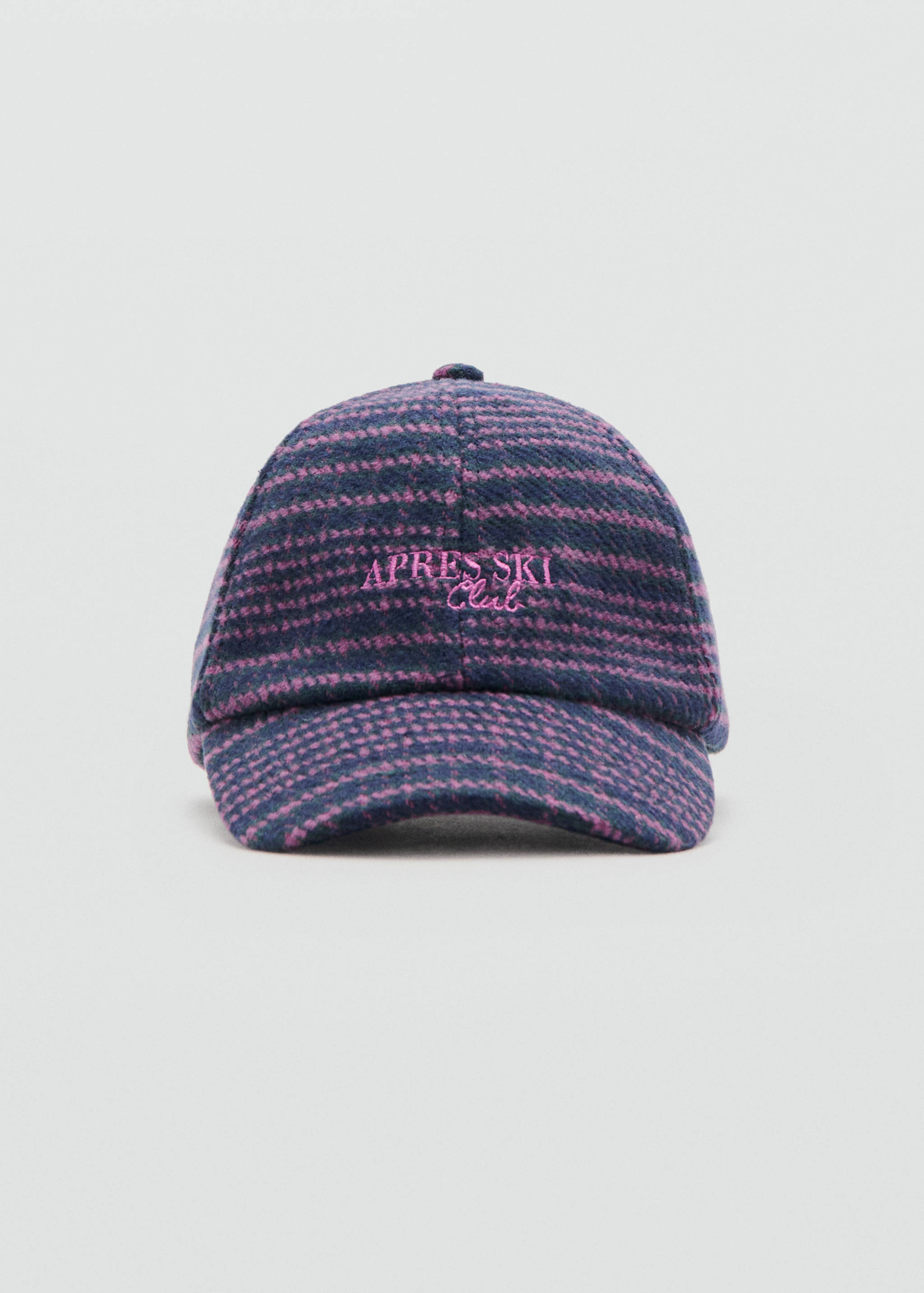 Embroidered flannel cap - Medium plane