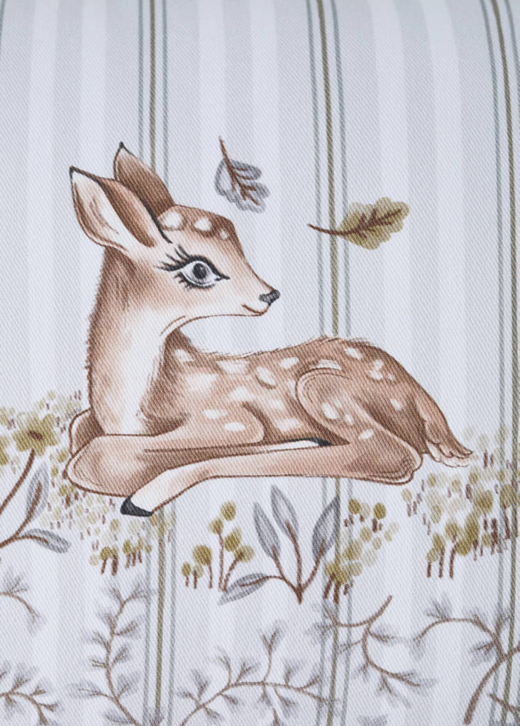 Printed 100% cotton pillowcase 30 x 40 — Grey
