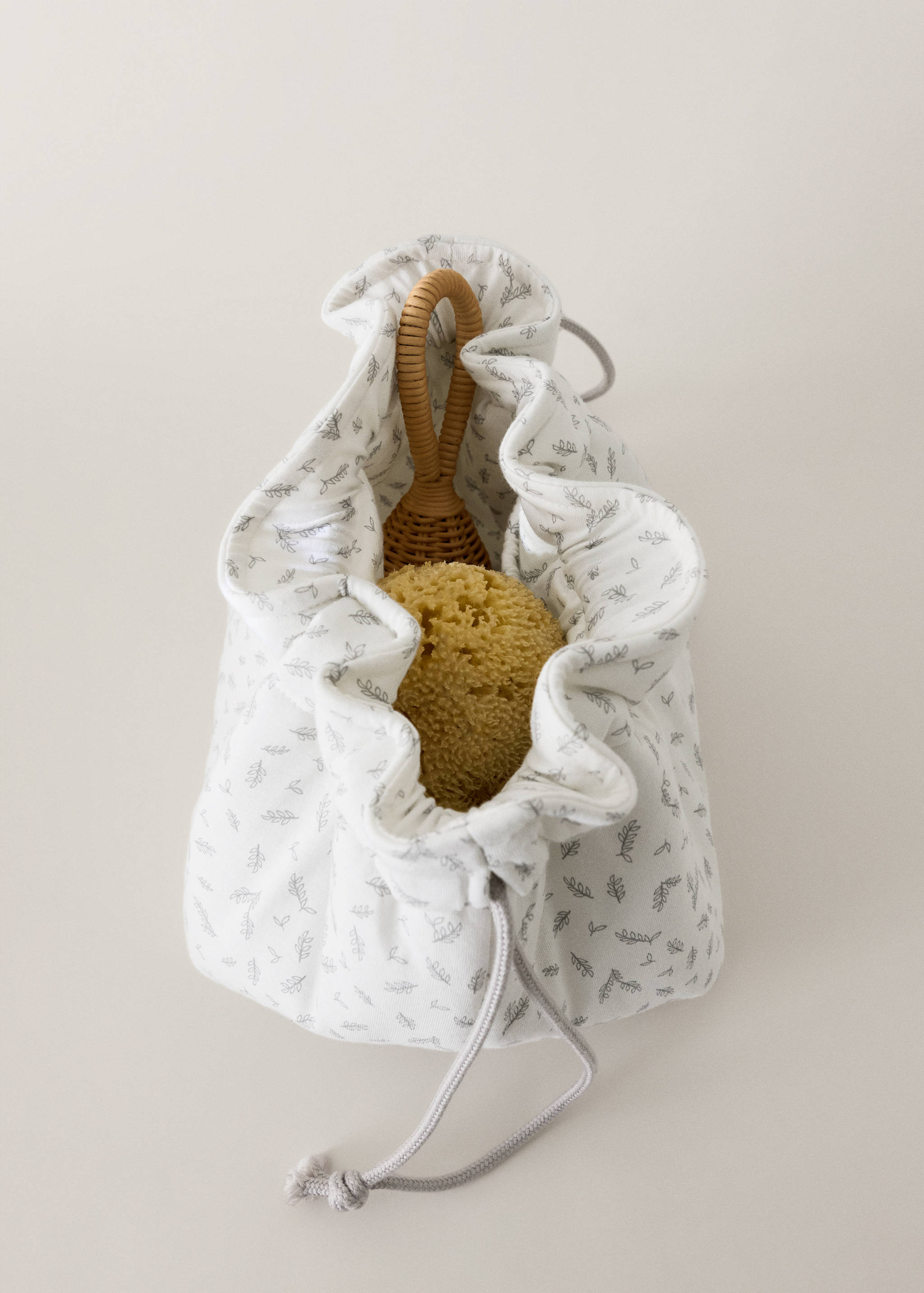 Printed cotton cot organiser - General plane