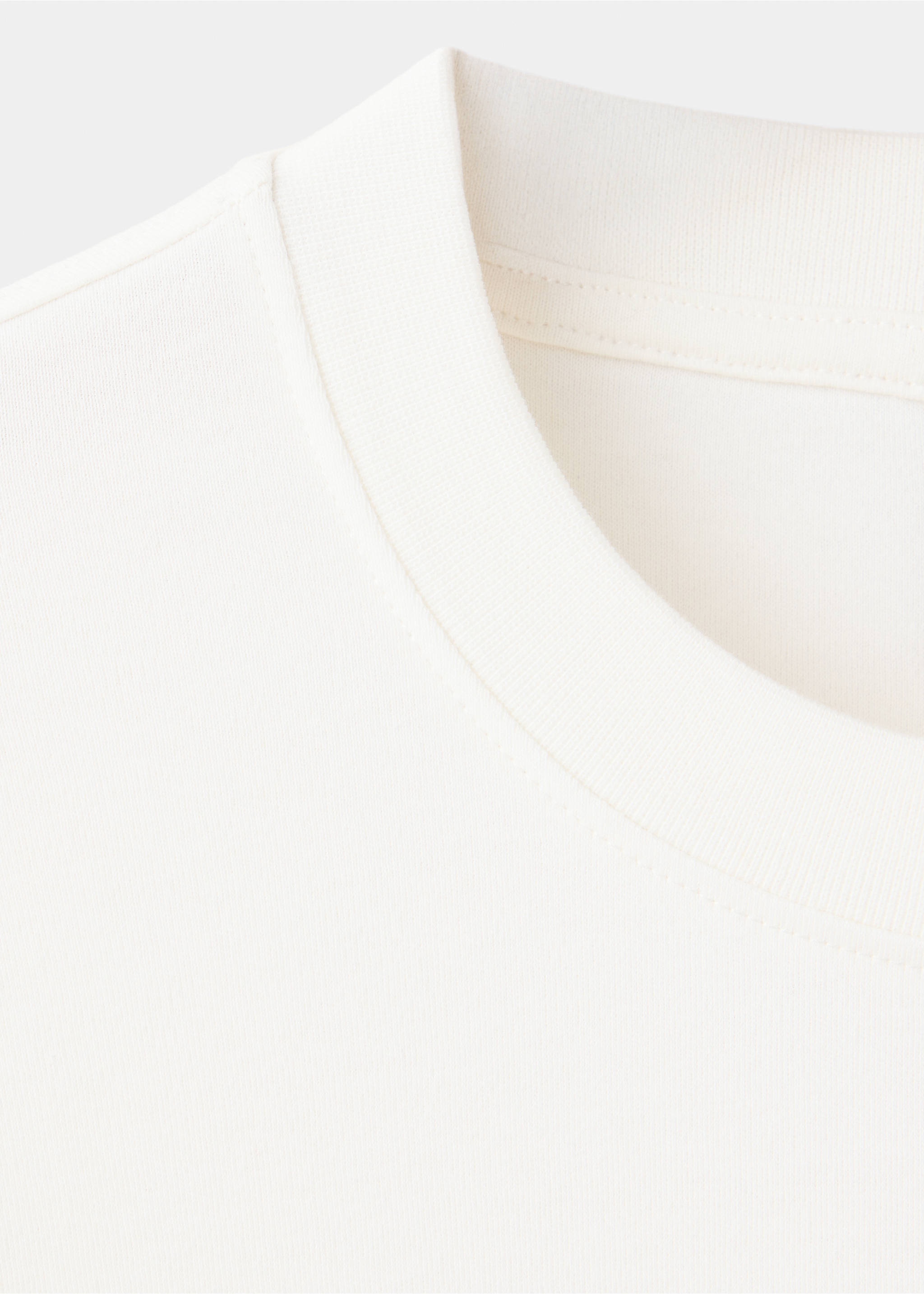 T-shirt 100 % coton regular-fit - Détail de l'article 8, Blanc. Ref: 37064462-00.