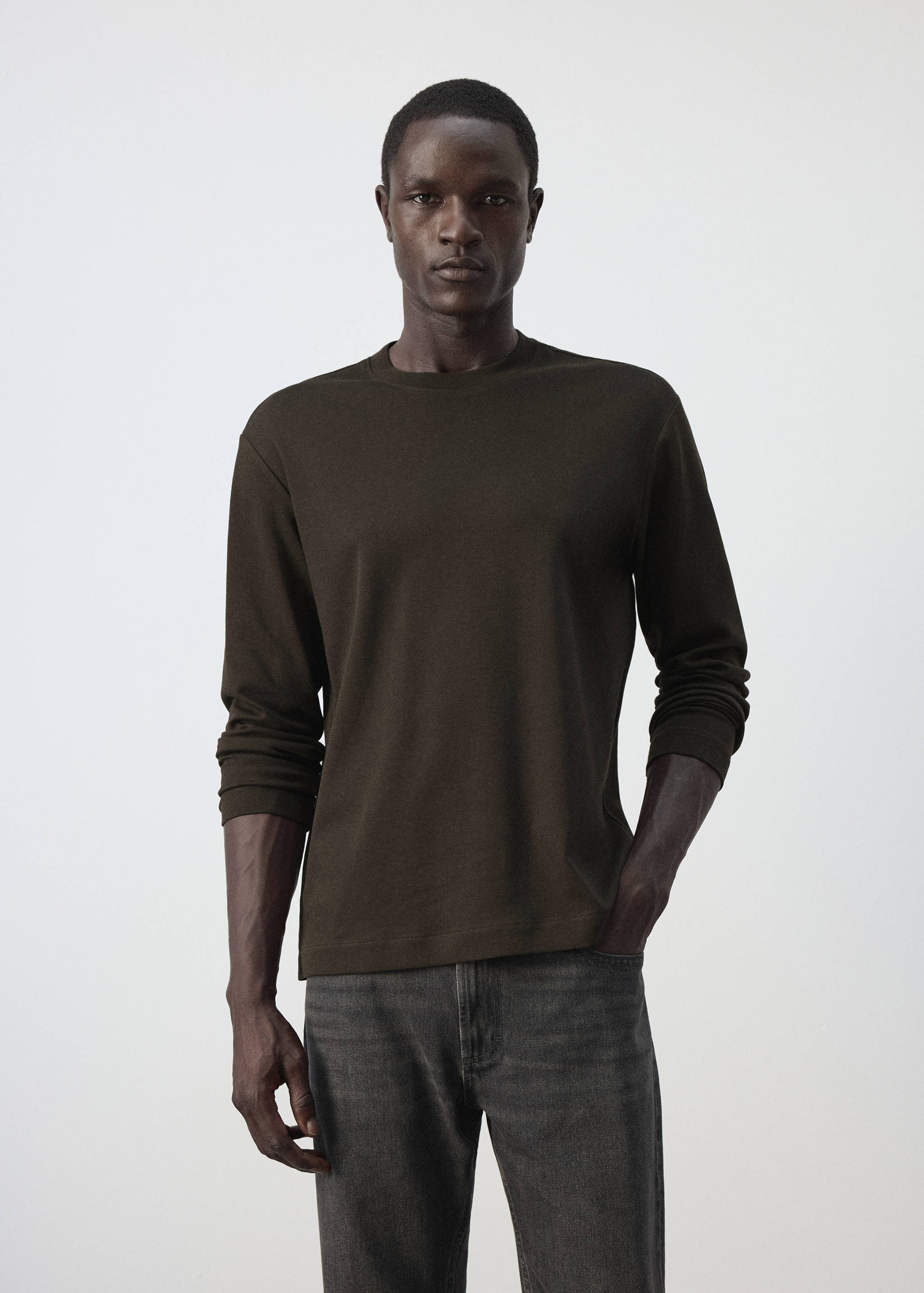 T-shirt 100 % coton regular-fit - Plan moyen