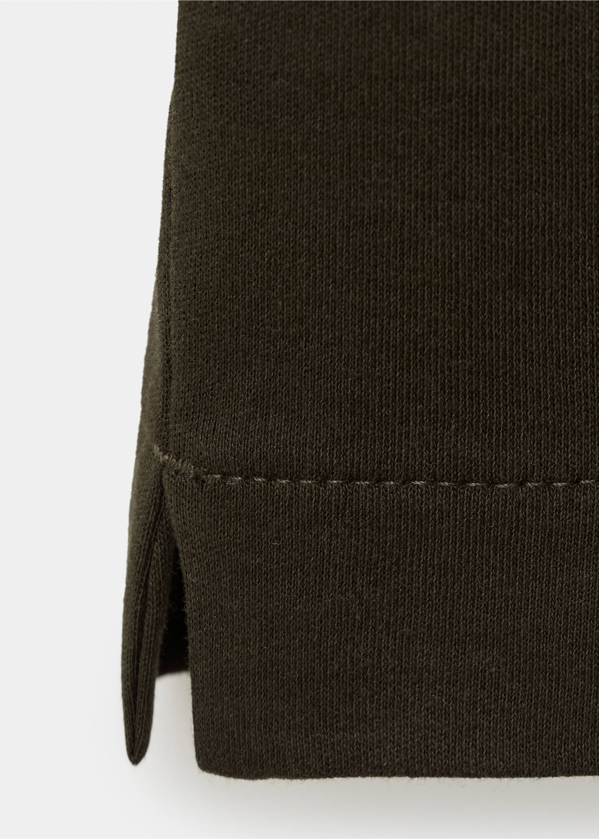 100% cotton T-shirt regular fit - Details of the article 0, Brown. Ref: 37064462-00.