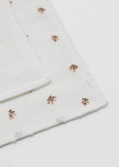 Printed cotton swaddle — Off White 2