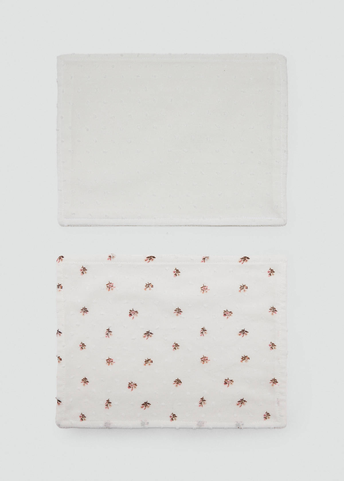 Printed cotton swaddle — Off White