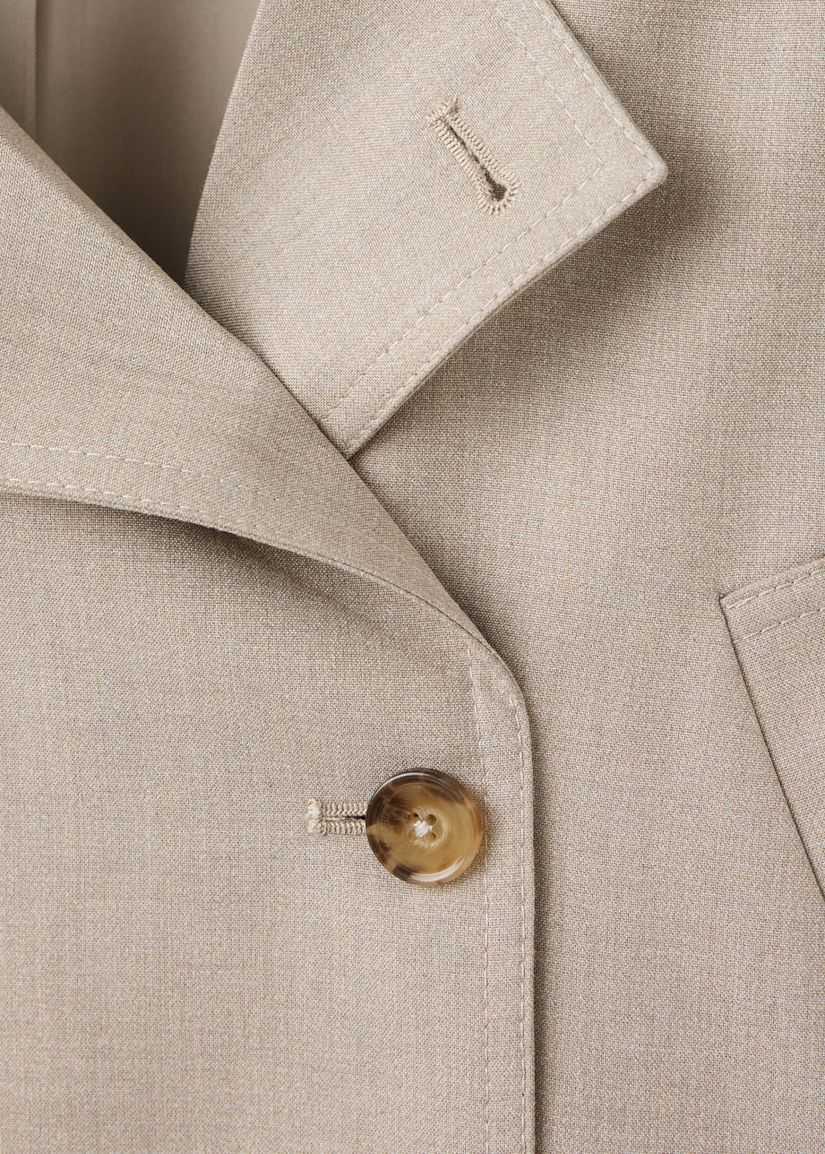 Short trench coat with belt — Beige