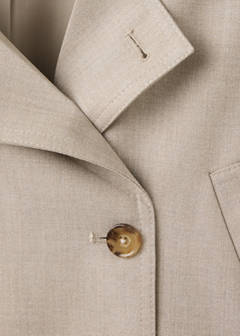 Short trench coat with belt — Beige 7