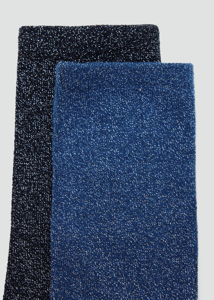 Pack of 2 lurex socks — Blue