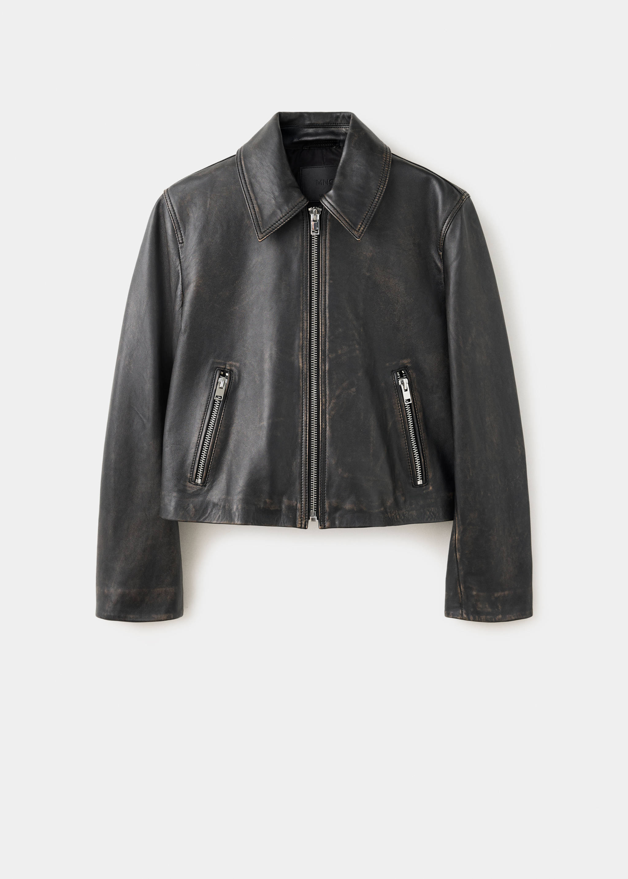 Veste cuir fermeture Éclair - Article sans modèle