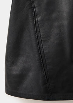 Lapels leather jacket — Black 7