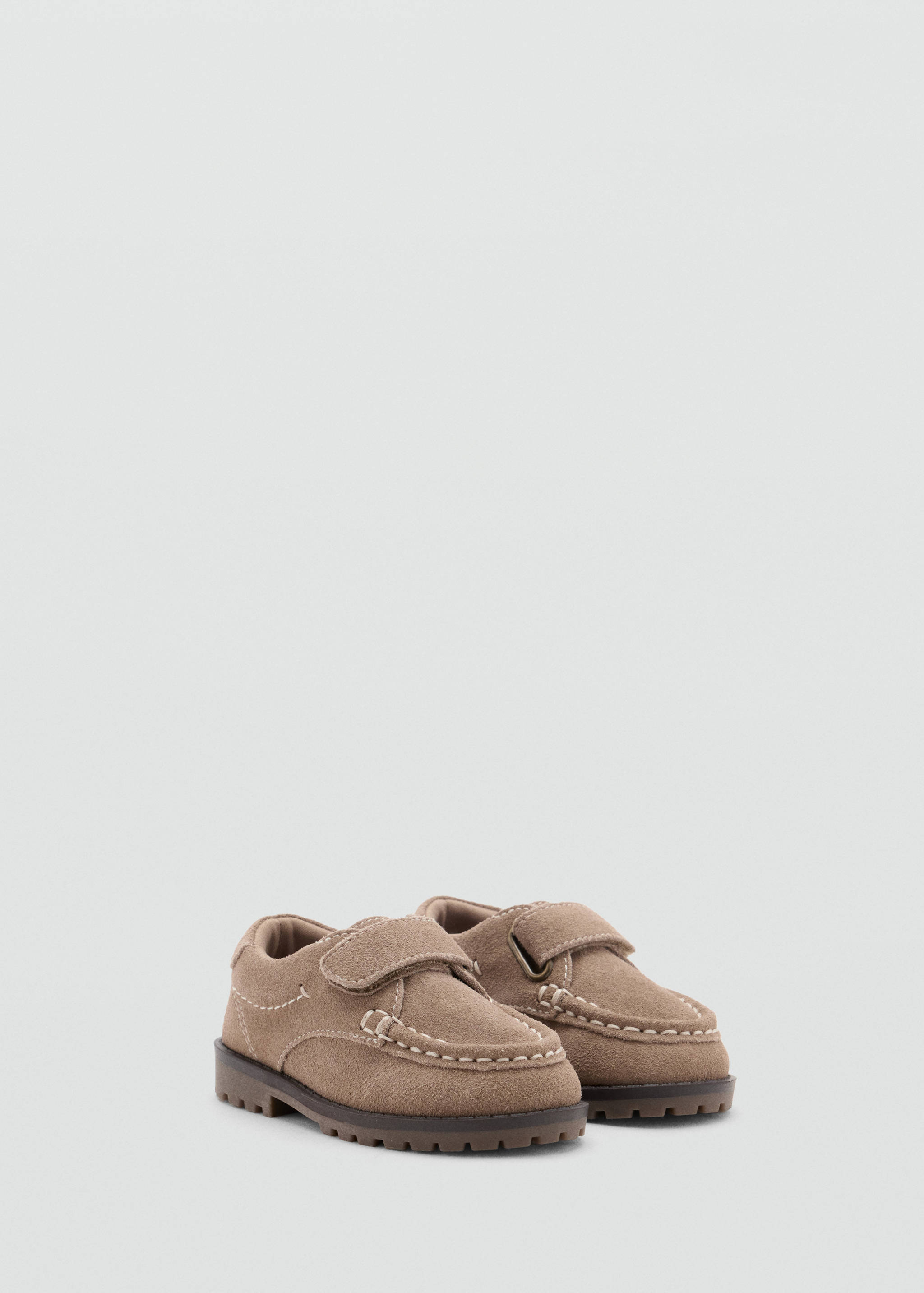 Velcro leather shoes - Medium plane