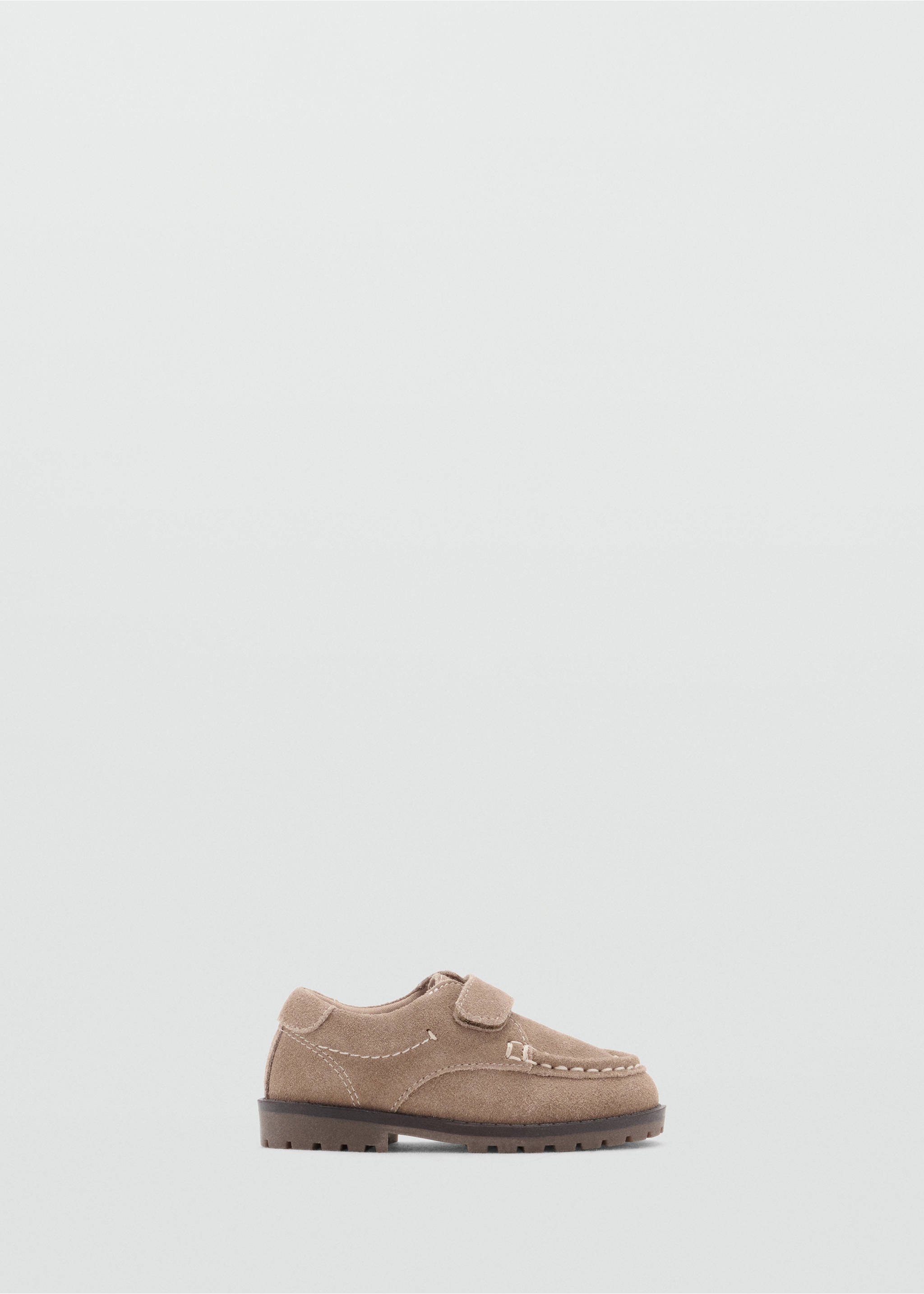 Velcro leather shoes - Article without model, Sand. Ref: 37064778-00.