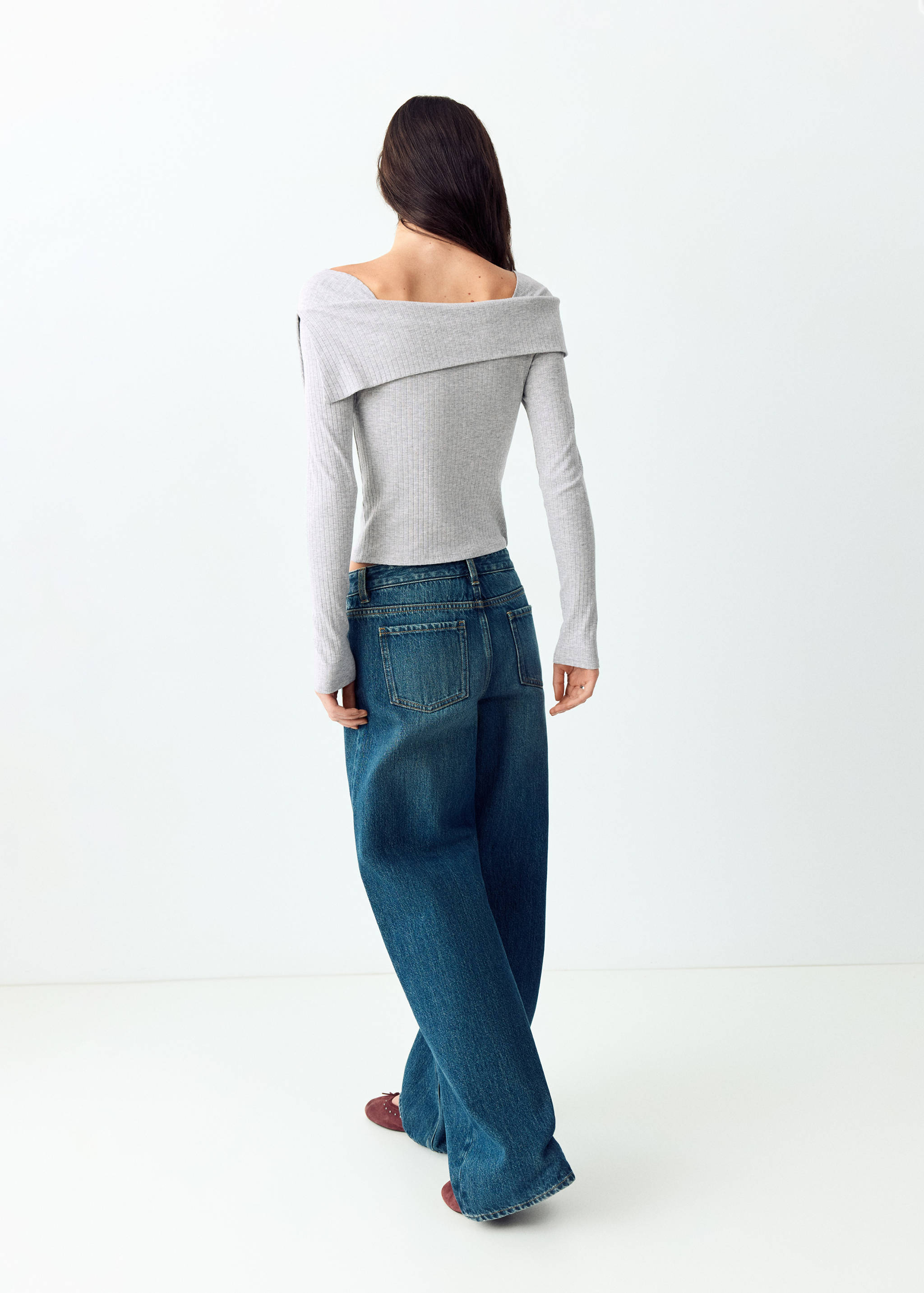 Pull-over col roulé coton - Verso de l’article