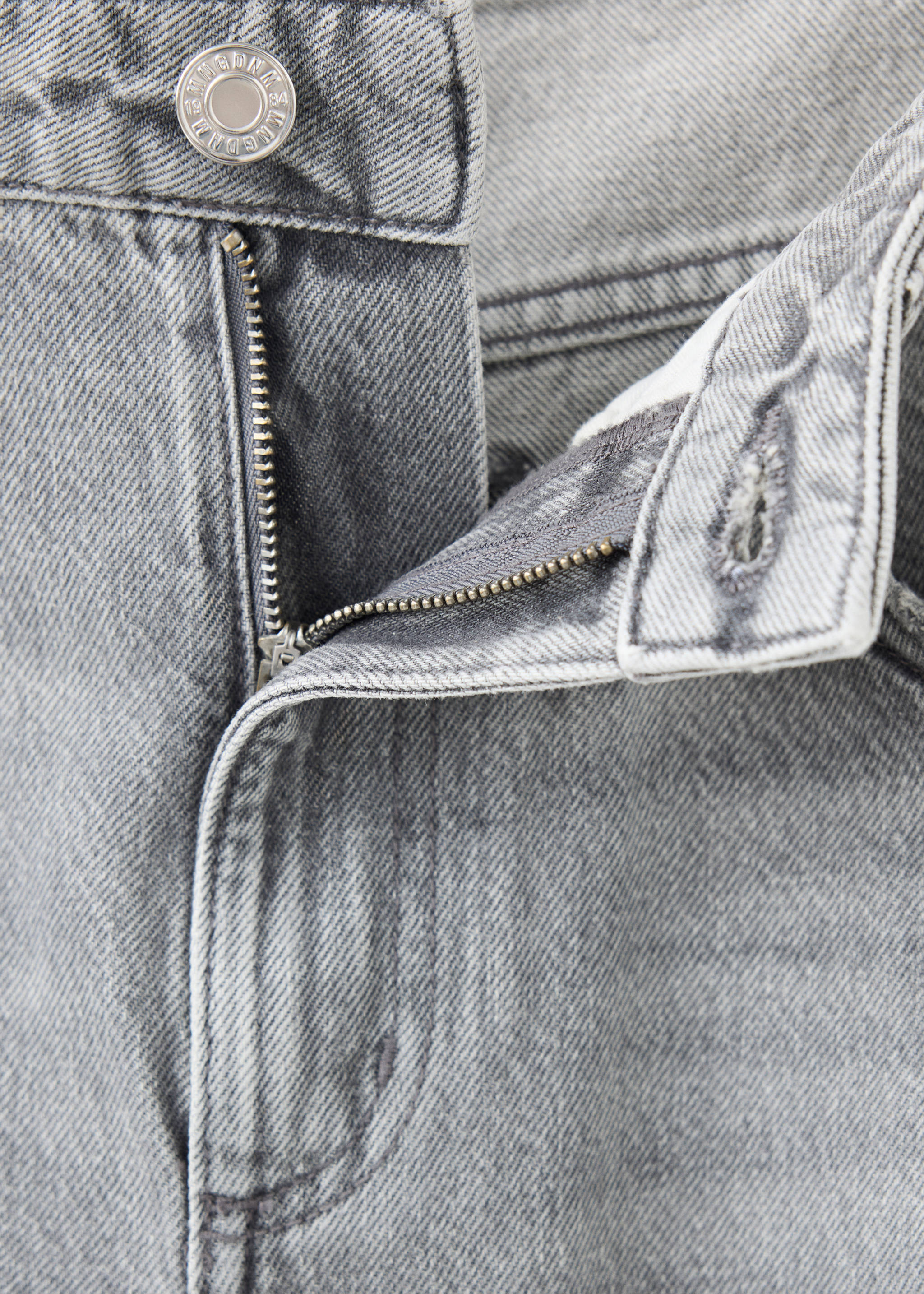 Jean balloon taille haute - Détail de l'article 0, Gris denim. Ref: 37064781-00.