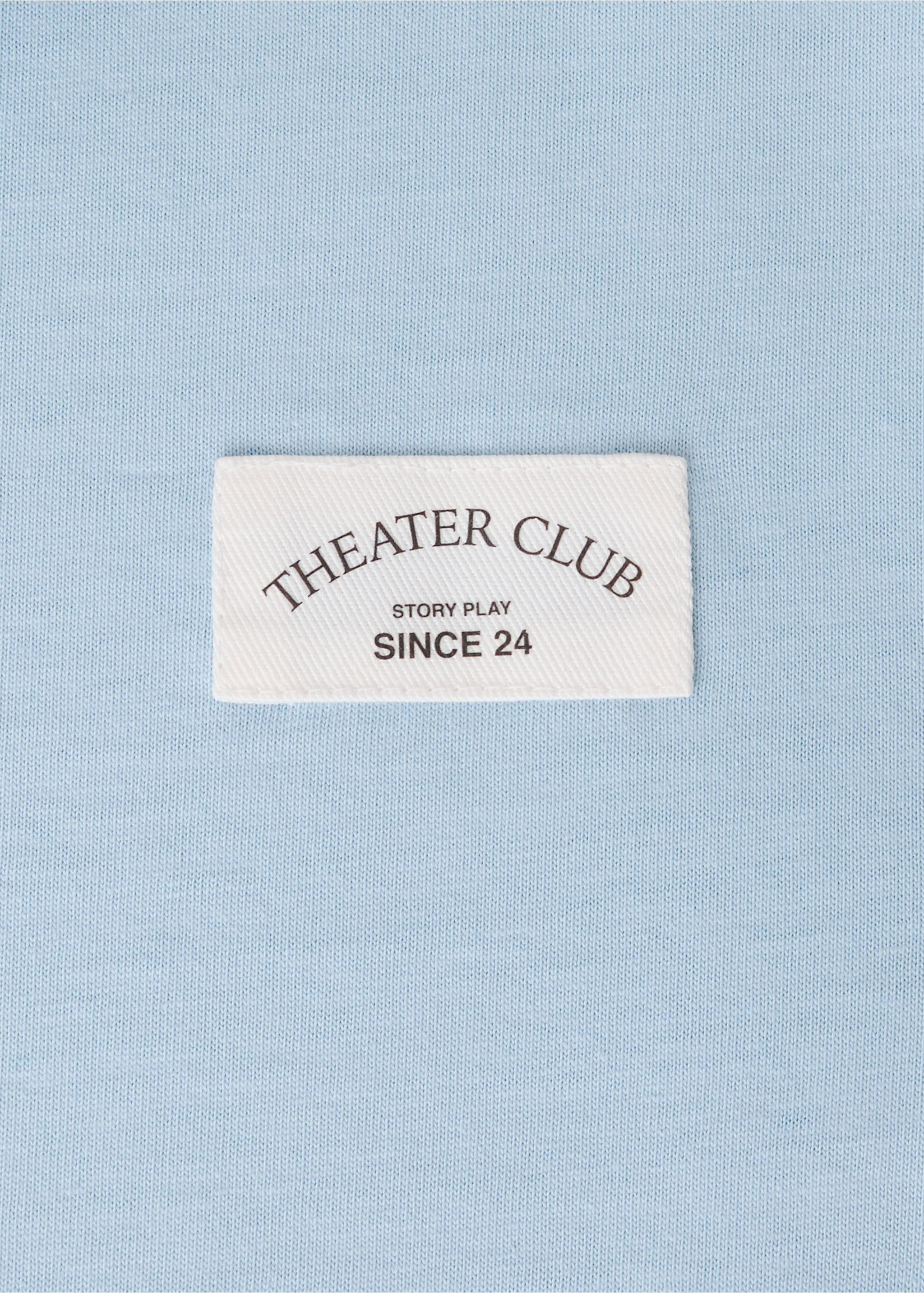 Oversize-Poloshirt mit Streifen - Detail des Artikels 0, Himmelblau. Ref: 37064782-00.