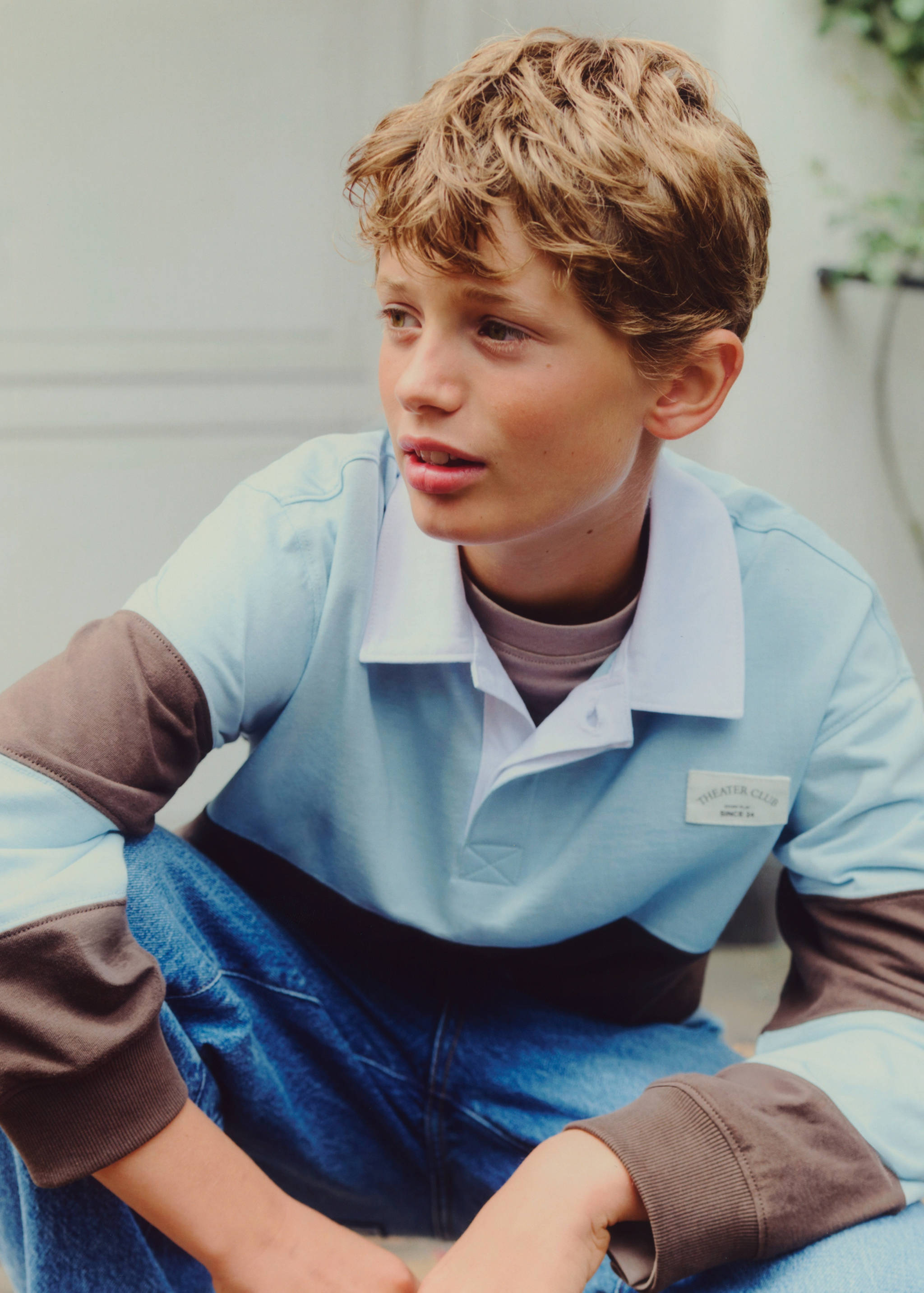 Oversize-Poloshirt mit Streifen - Detail des Artikels 6