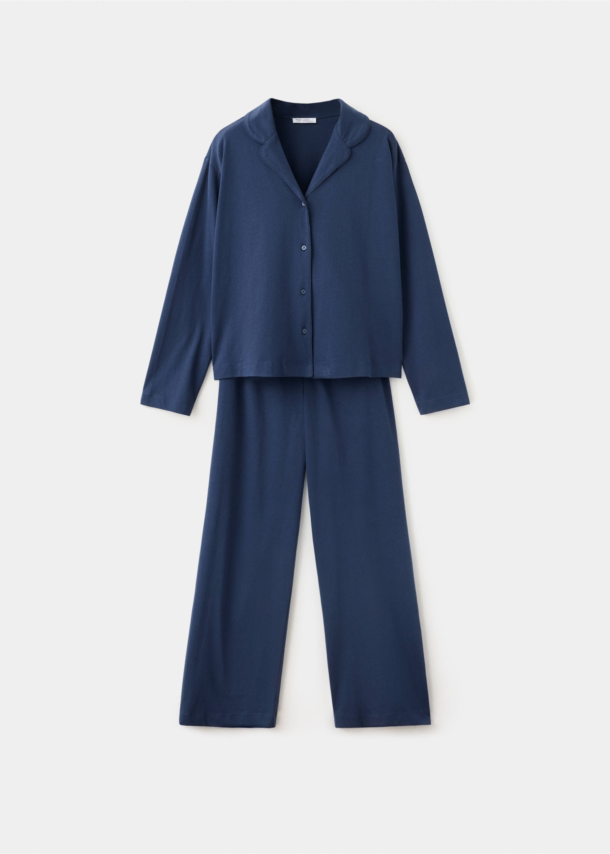 Full 100% cotton pyjamas - Article without model, Navy. Ref: 37064785-00.