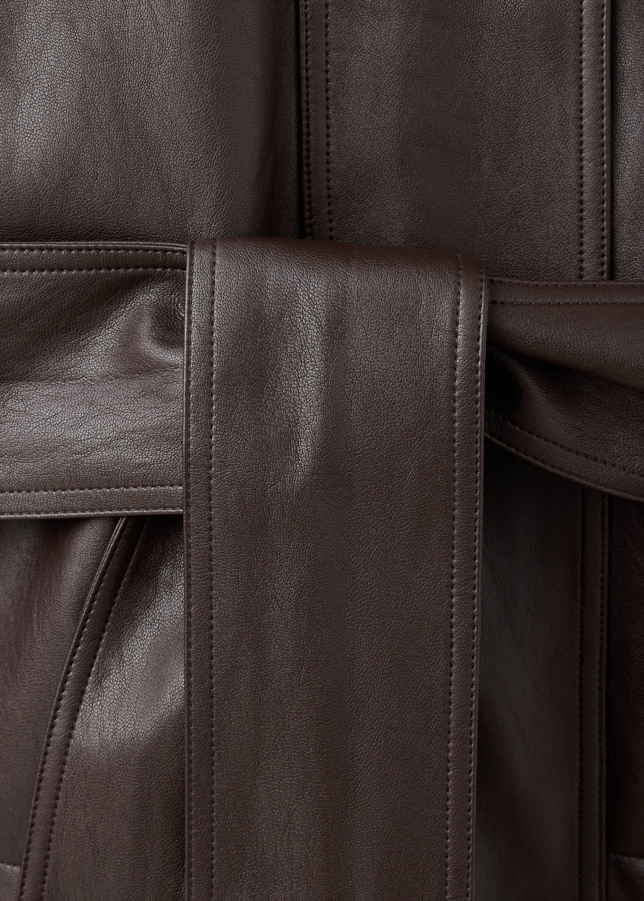 Oversized belted jacket - Details of the article 8
