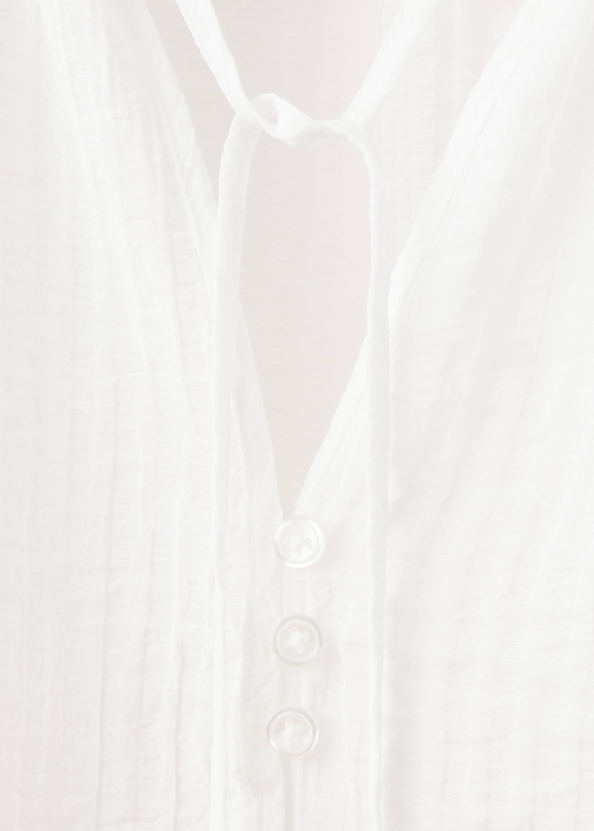 Bow textured blouse - Details of the article 8