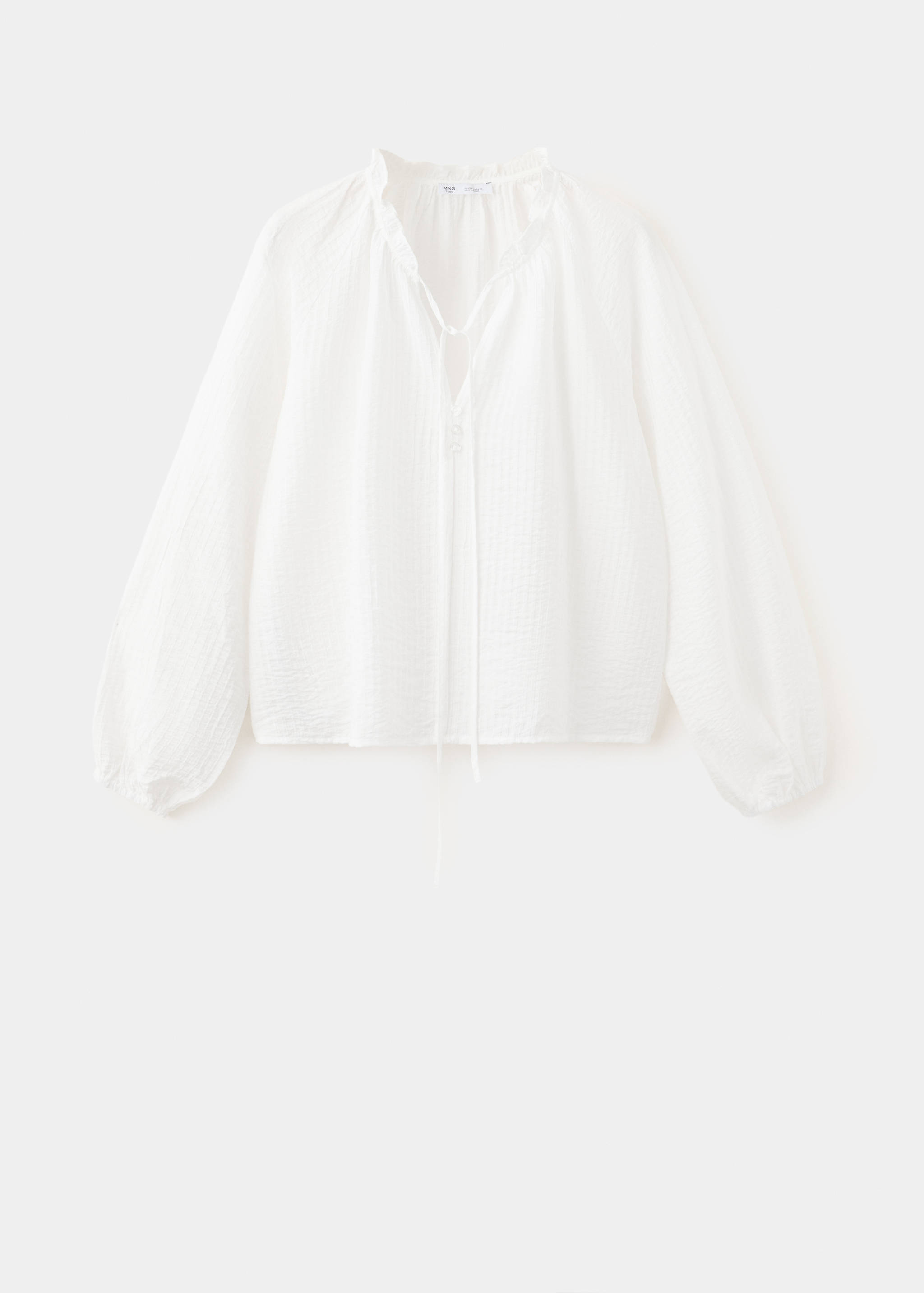 Bow textured blouse - Article without model