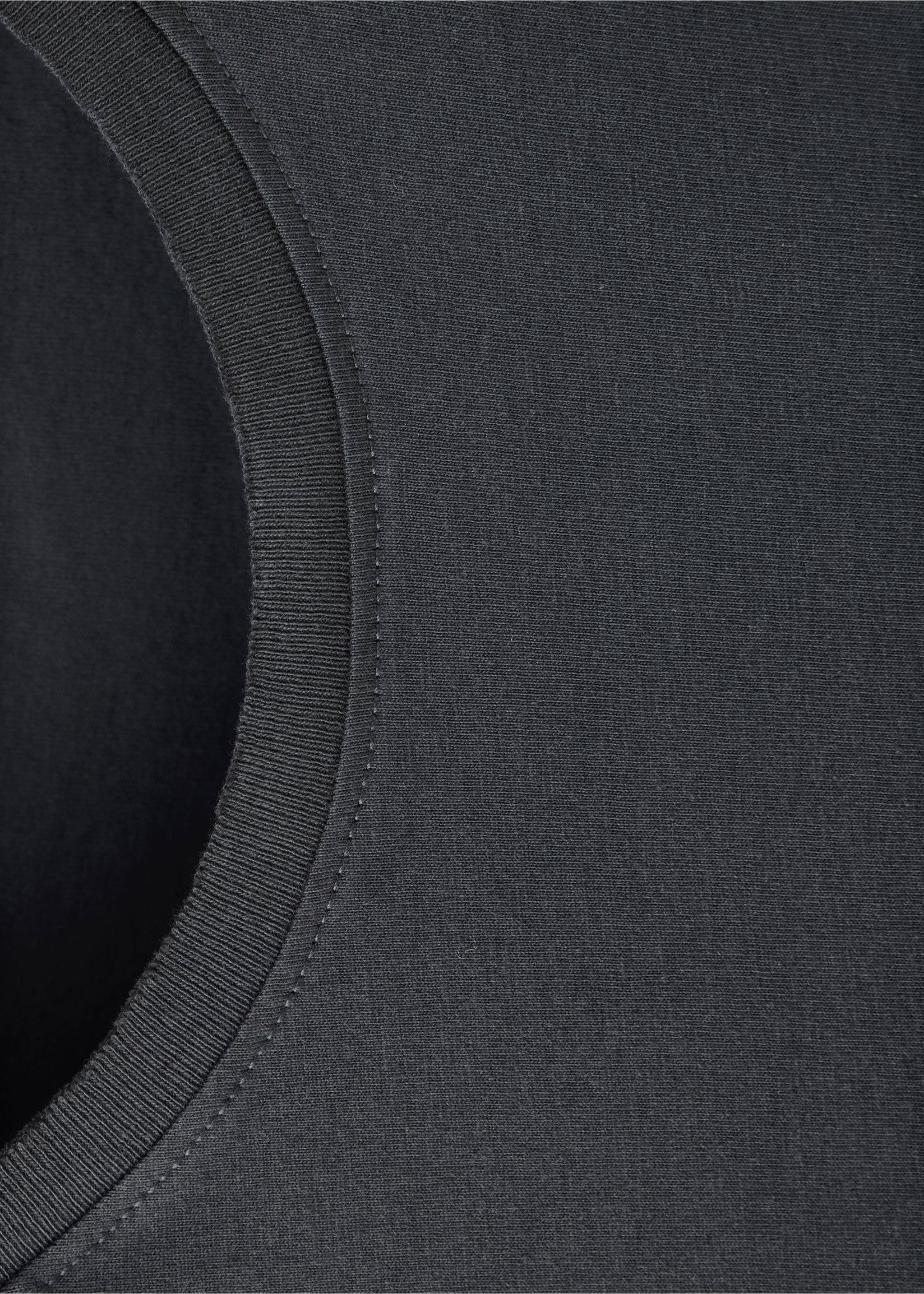 Cotton t-shirt with studs - Details of the article 0, Charcoal. Ref: 37064788-00.