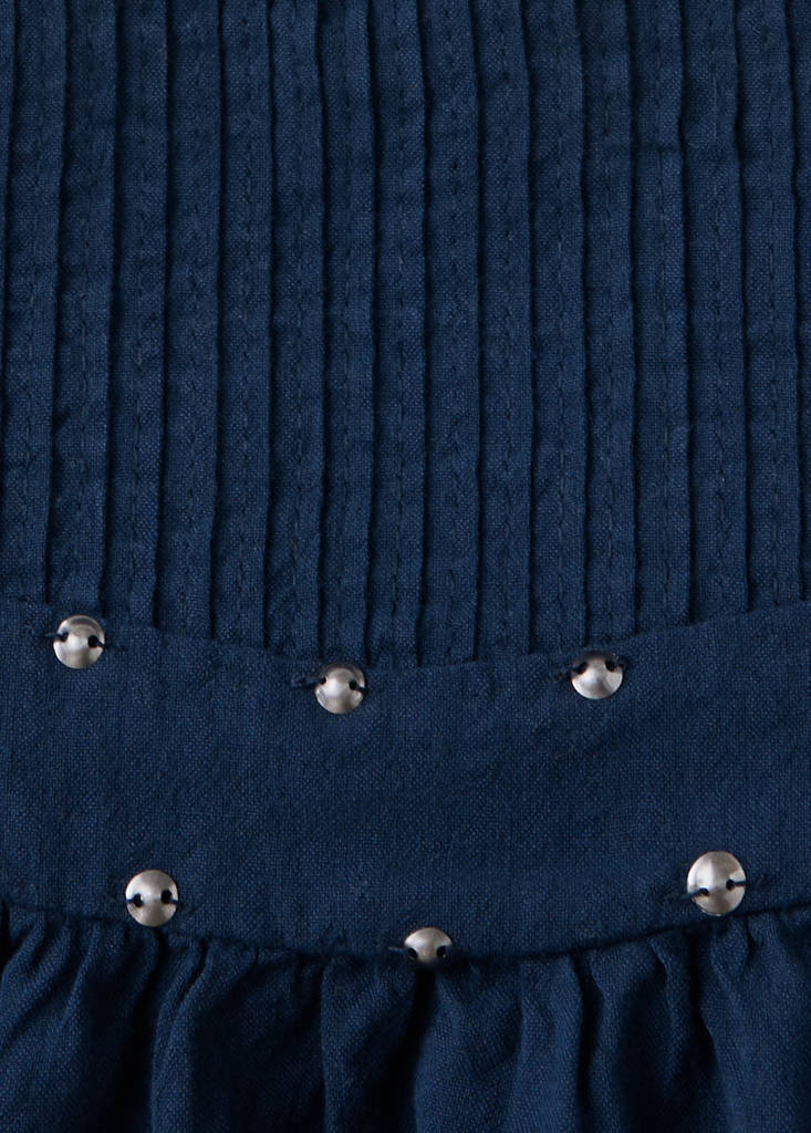 Skirt with stud detailing — Navy