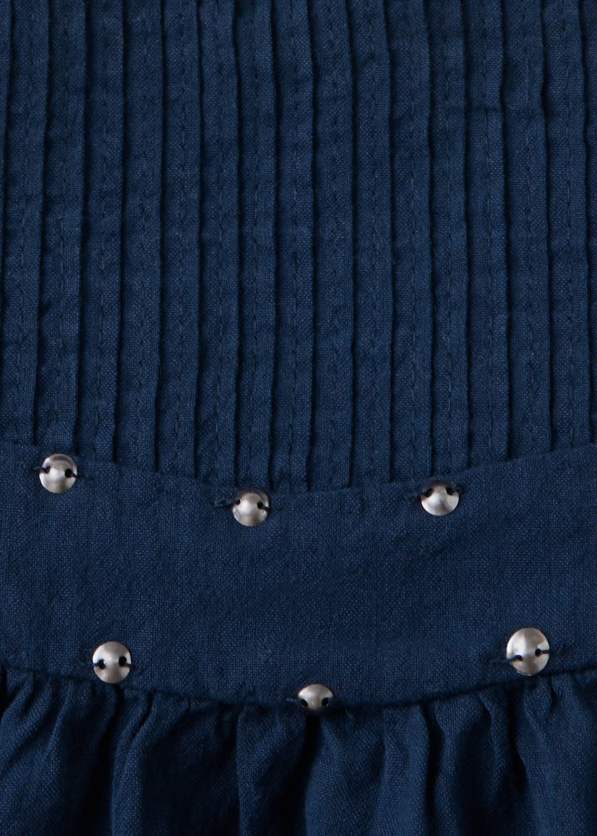 Skirt with stud detailing — Navy