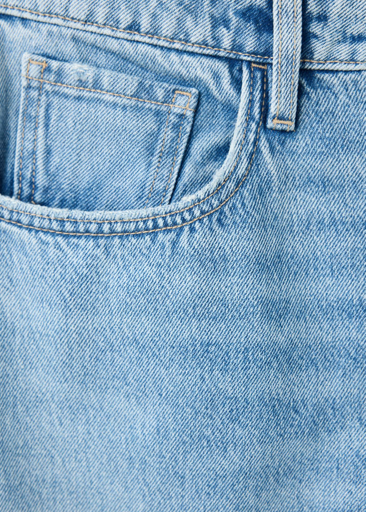 Mid-rise balloon jeans — Medium Blue