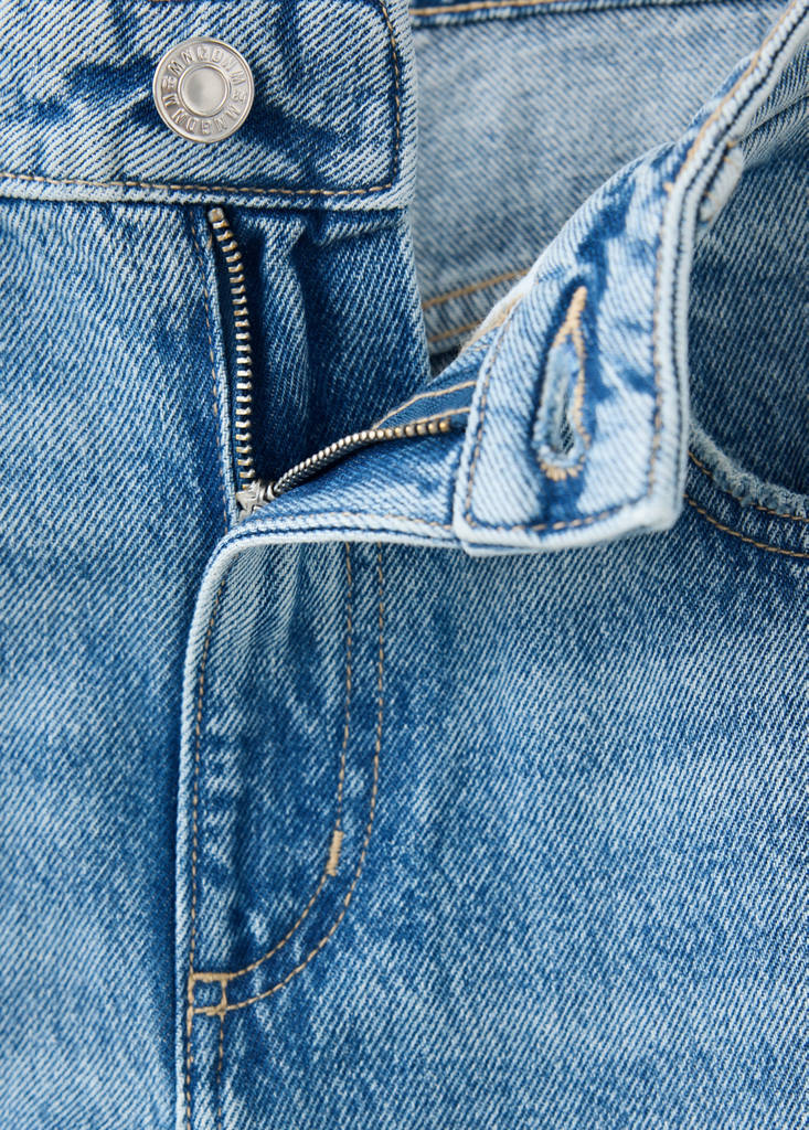 Mid-rise balloon jeans — Medium Blue
