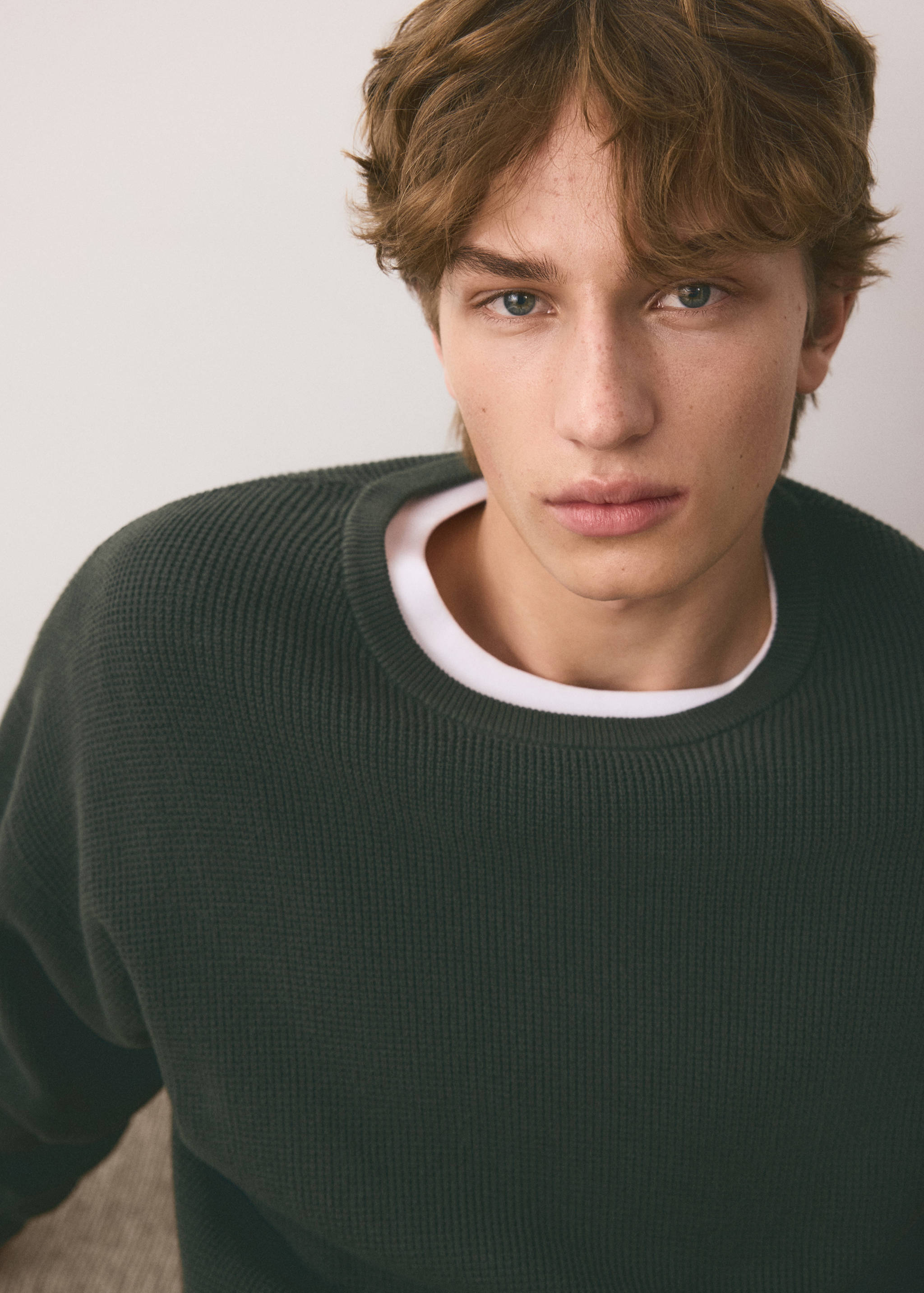 Fine knit cotton sweater - Details of the article 1