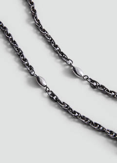 Pendant necklace with floral detail — Silver 4