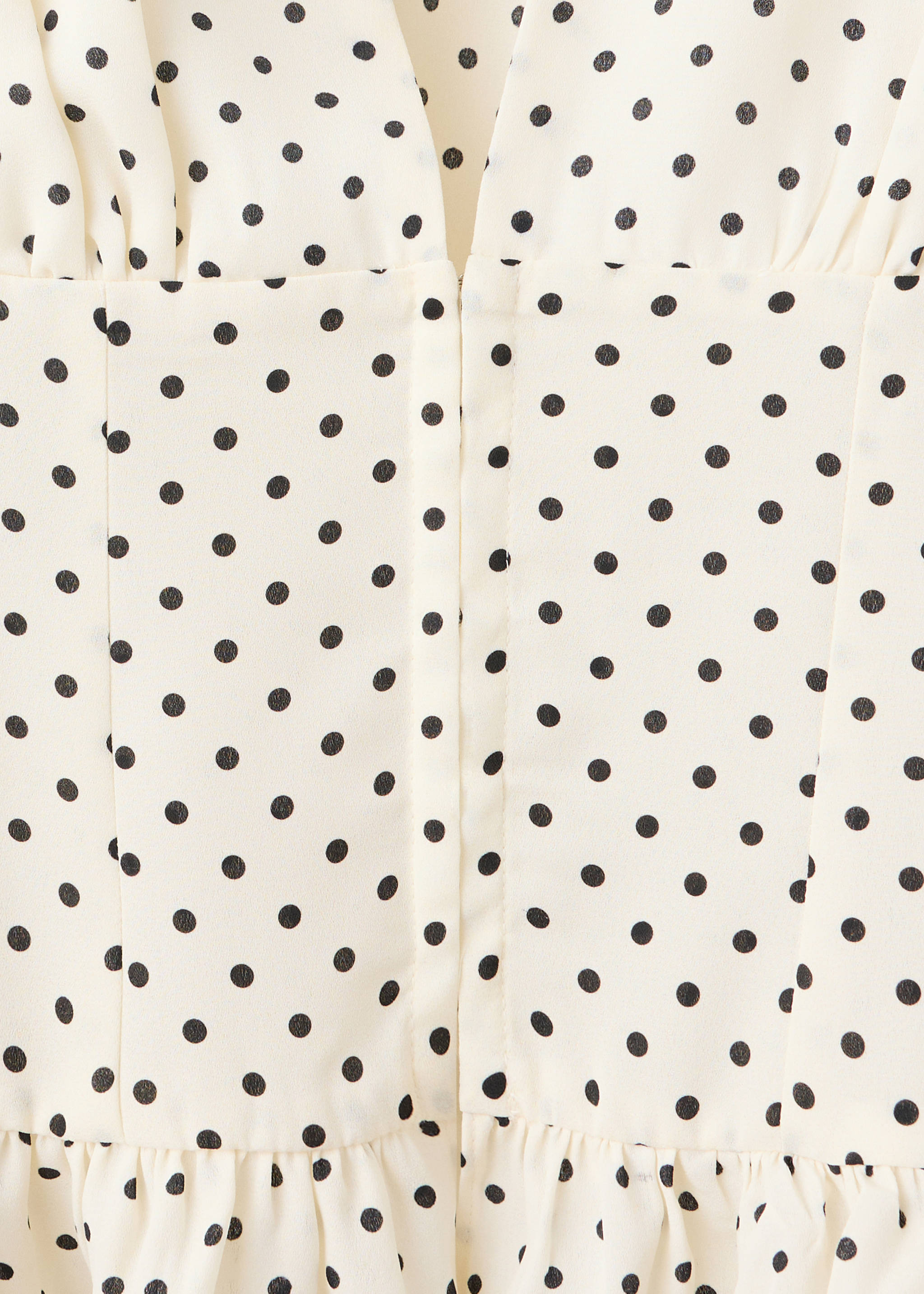 Polka-dot V-neck blouse - Details of the article 8