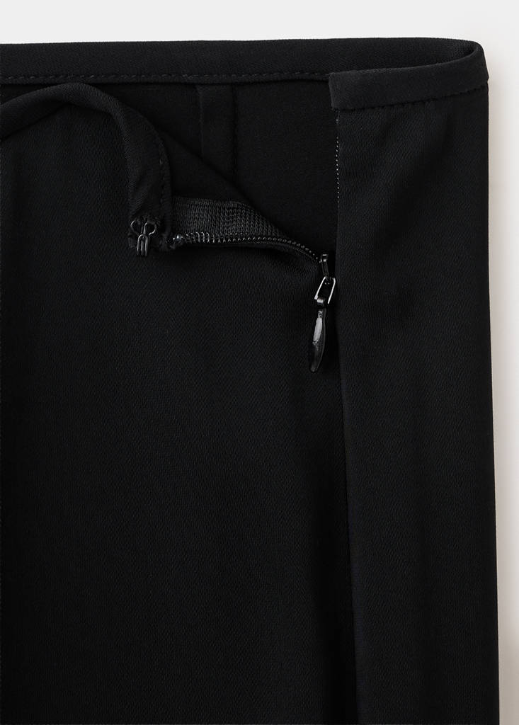 Low-rise flared trousers — Black