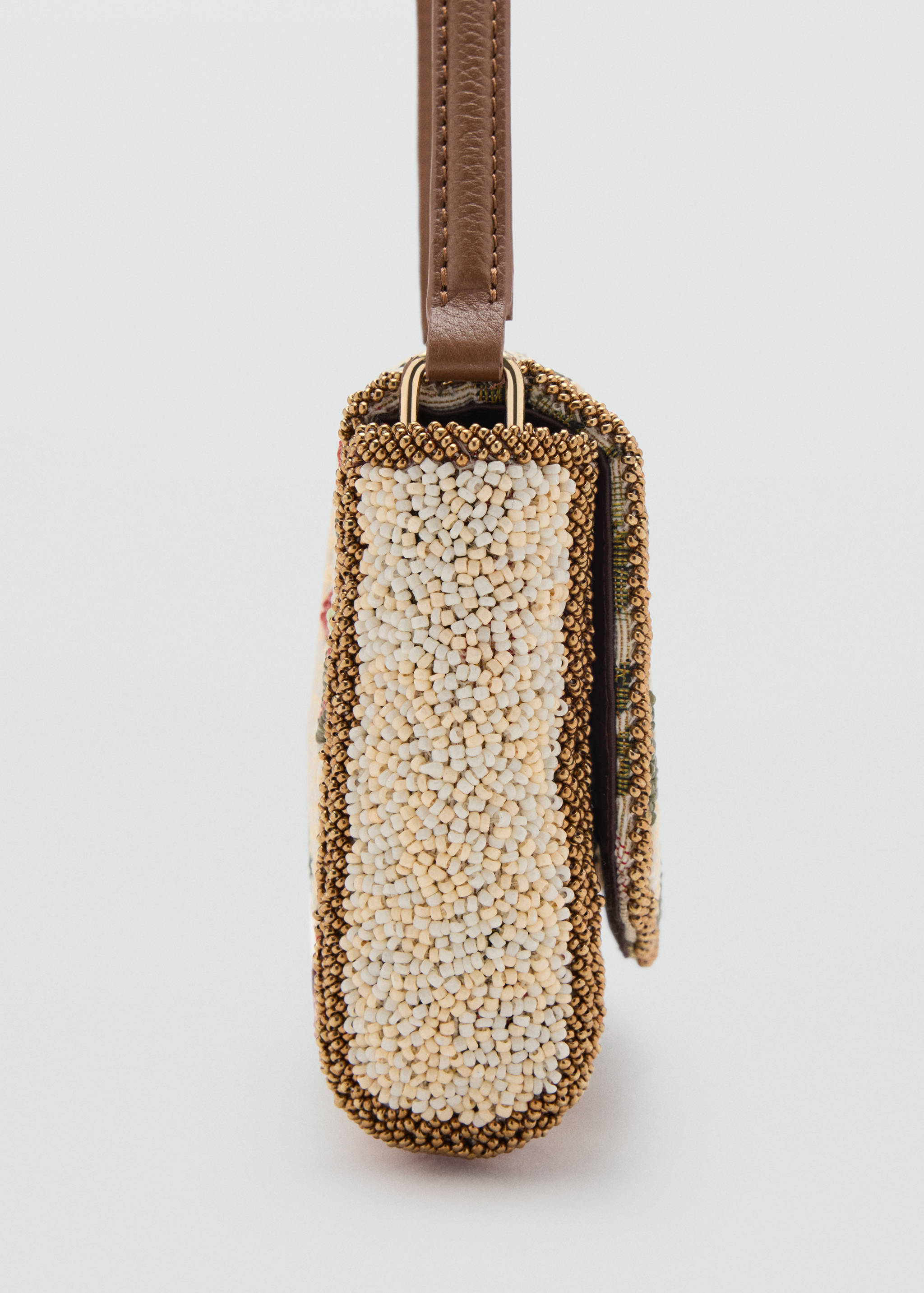 Floral embroidered shoulder bag - Details of the article 1