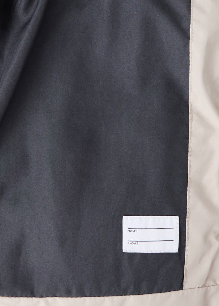 Padded anorak with contrasting details — Ice Grey
