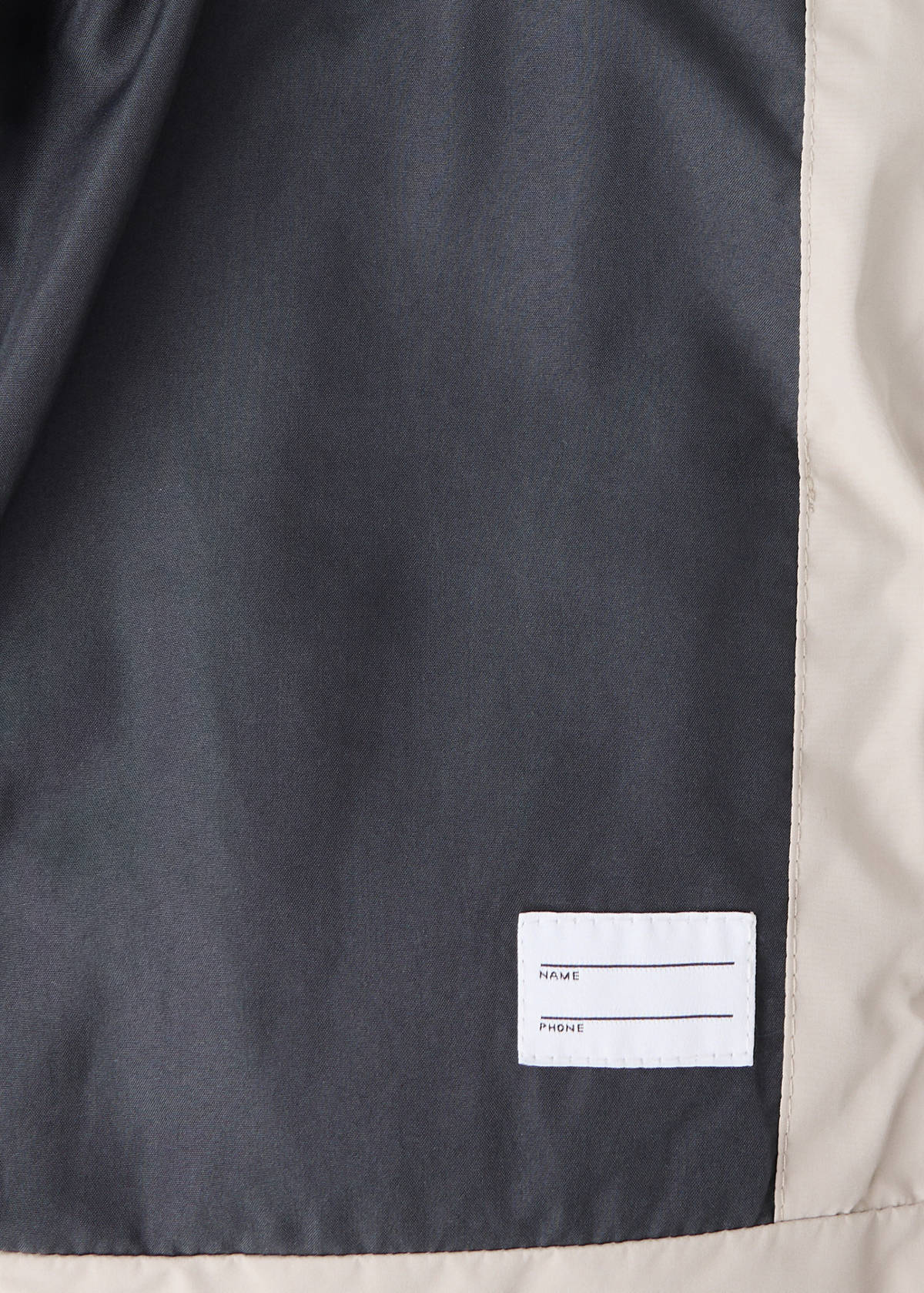 Padded anorak with contrasting details — Ice Grey