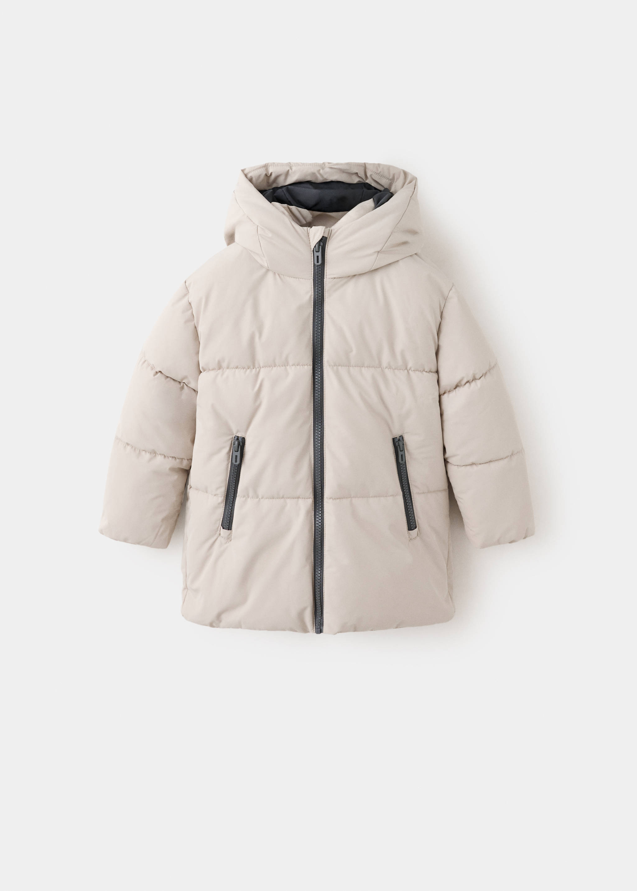 Padded anorak with contrasting details - Article without model