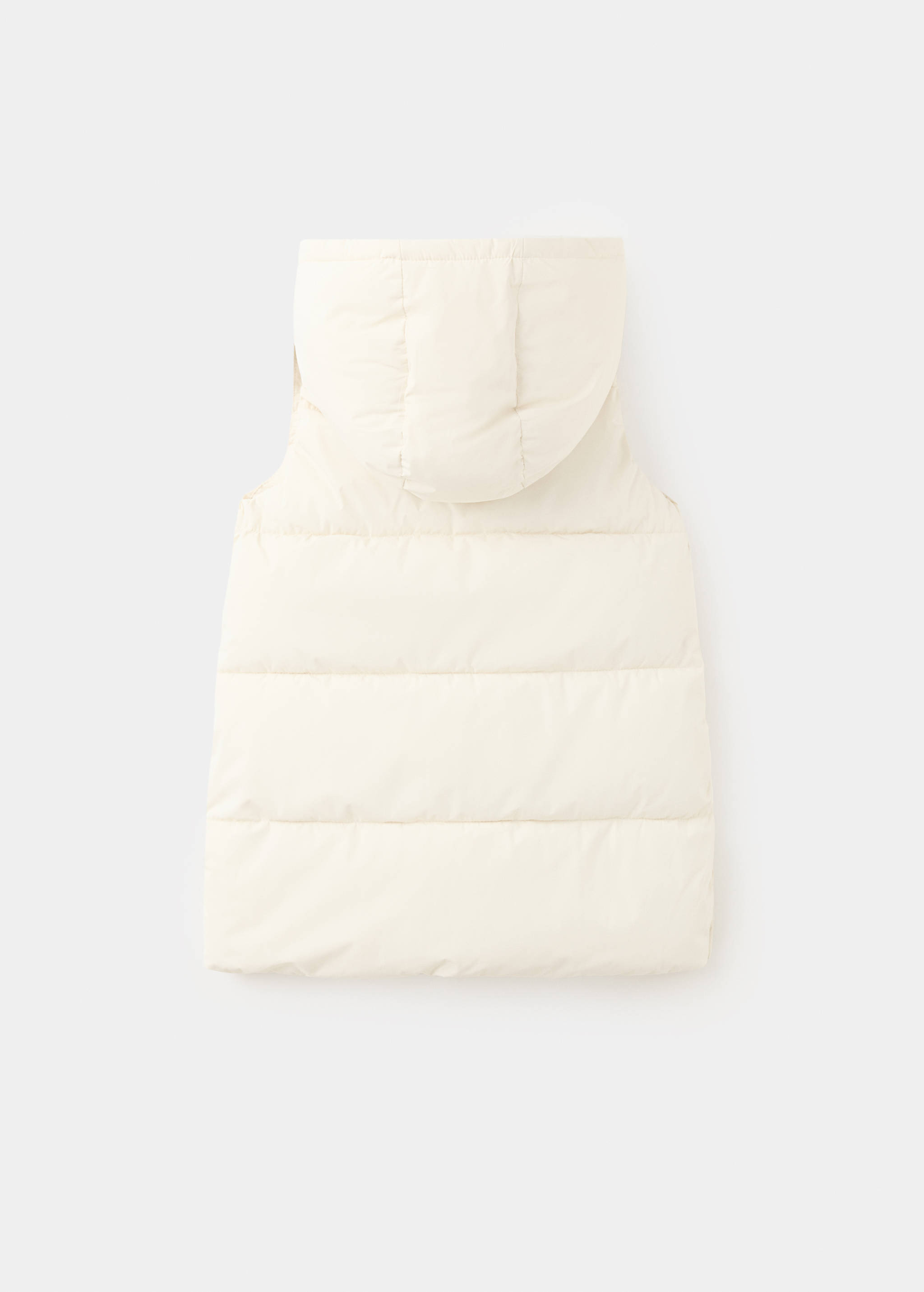 Hooded waistcoat with pockets - Reverse of the article