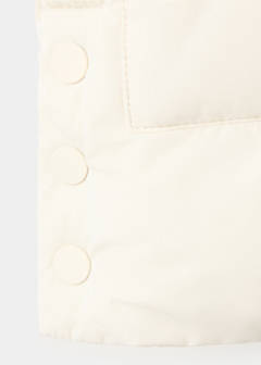 Hooded waistcoat with pockets — Ecru 5