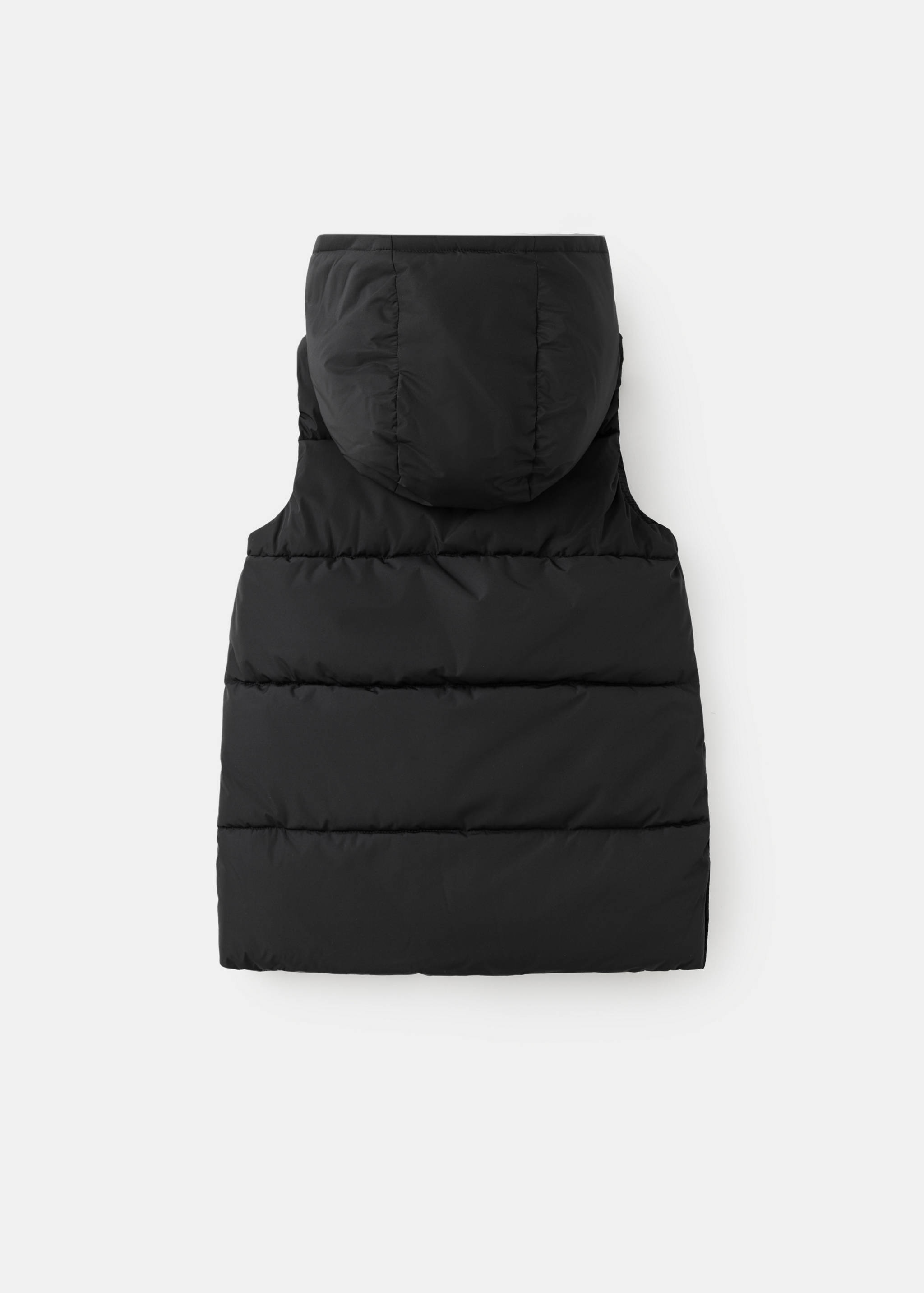 Hooded waistcoat with pockets - Reverse of the article