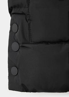 Hooded waistcoat with pockets — Black 5