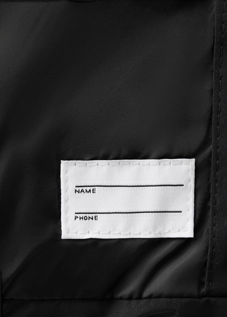 Hooded waistcoat with pockets — Black