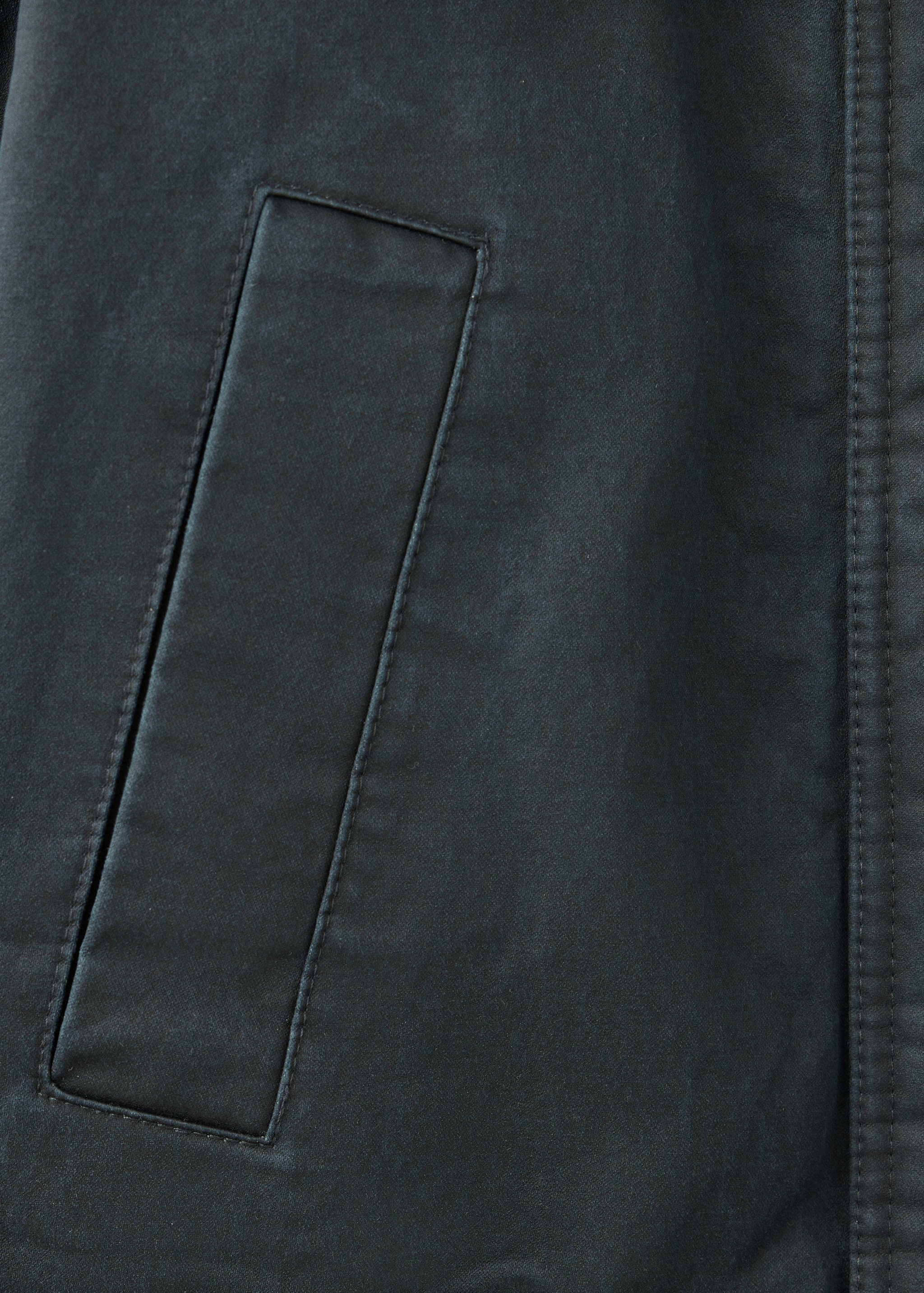 Cotton parka with corduroy collar - Details of the article 0