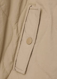 Quilted hooded cape — Medium Brown 3