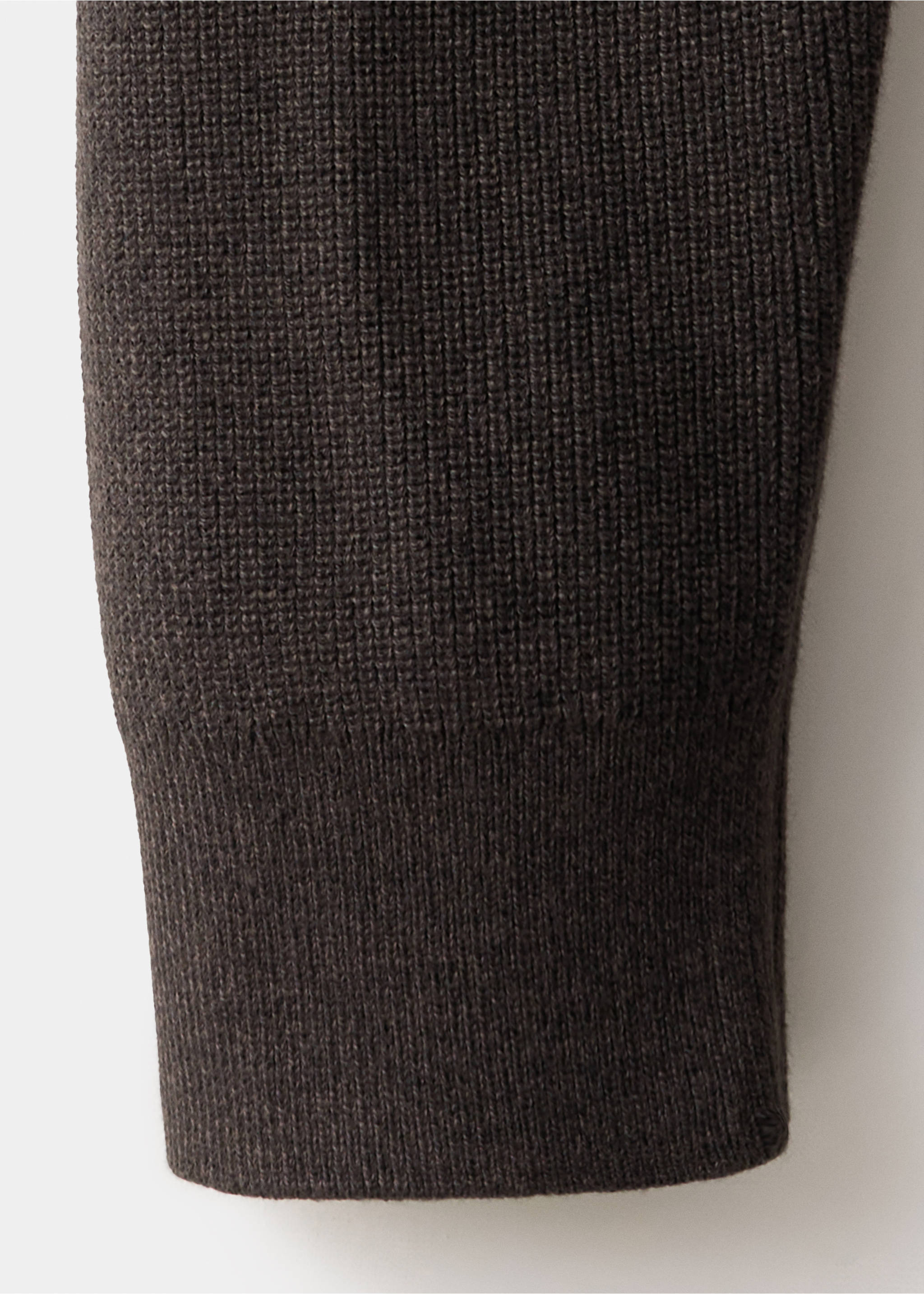 Cardigan 100 % coton zippé - Détail de l'article 0, Chocolat. Ref: 37065157-00.