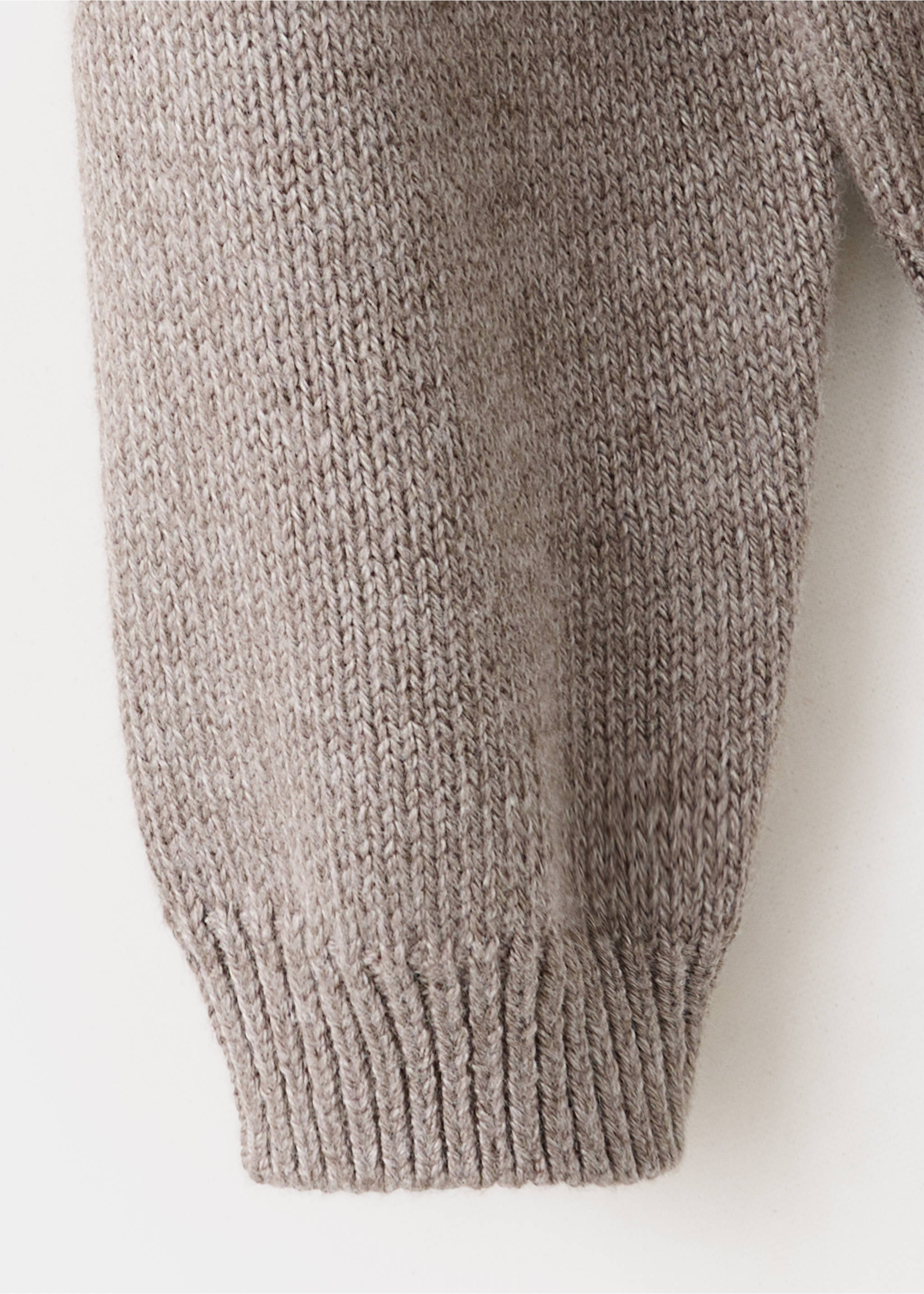 Jersey cuello polo - Detalle del artículo 0, Marrón medio. Ref: 37065160-00.