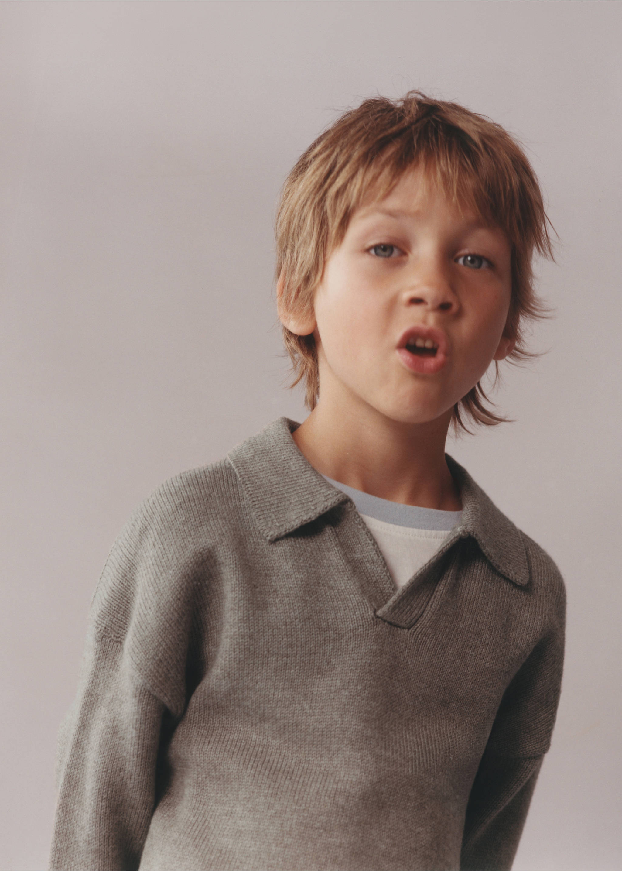 Polo neck sweater - Details of the article 5, Medium Brown. Ref: 37065160-00.