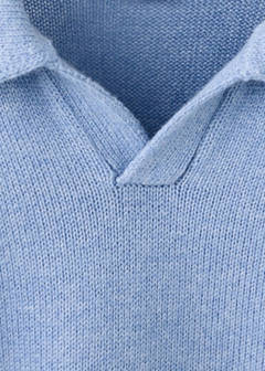 Polo neck sweater — Blue 5