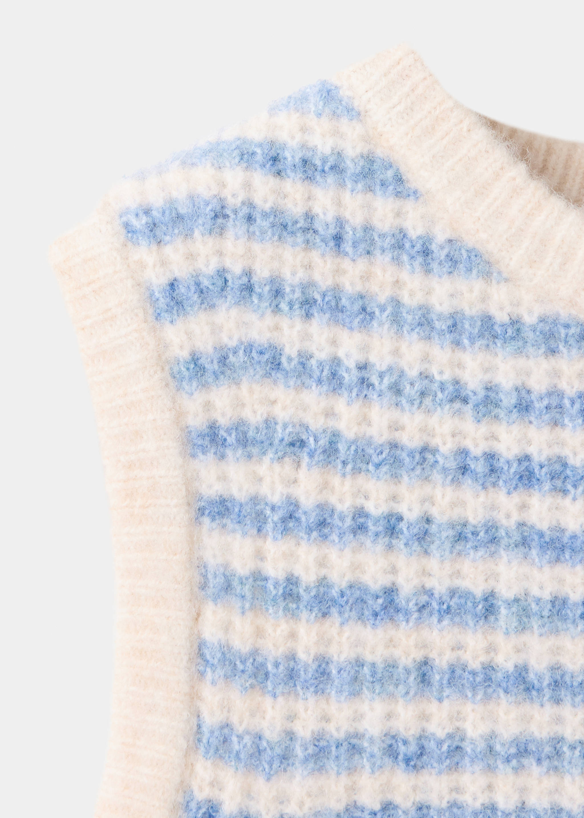 Striped knitted gilet - Details of the article 8